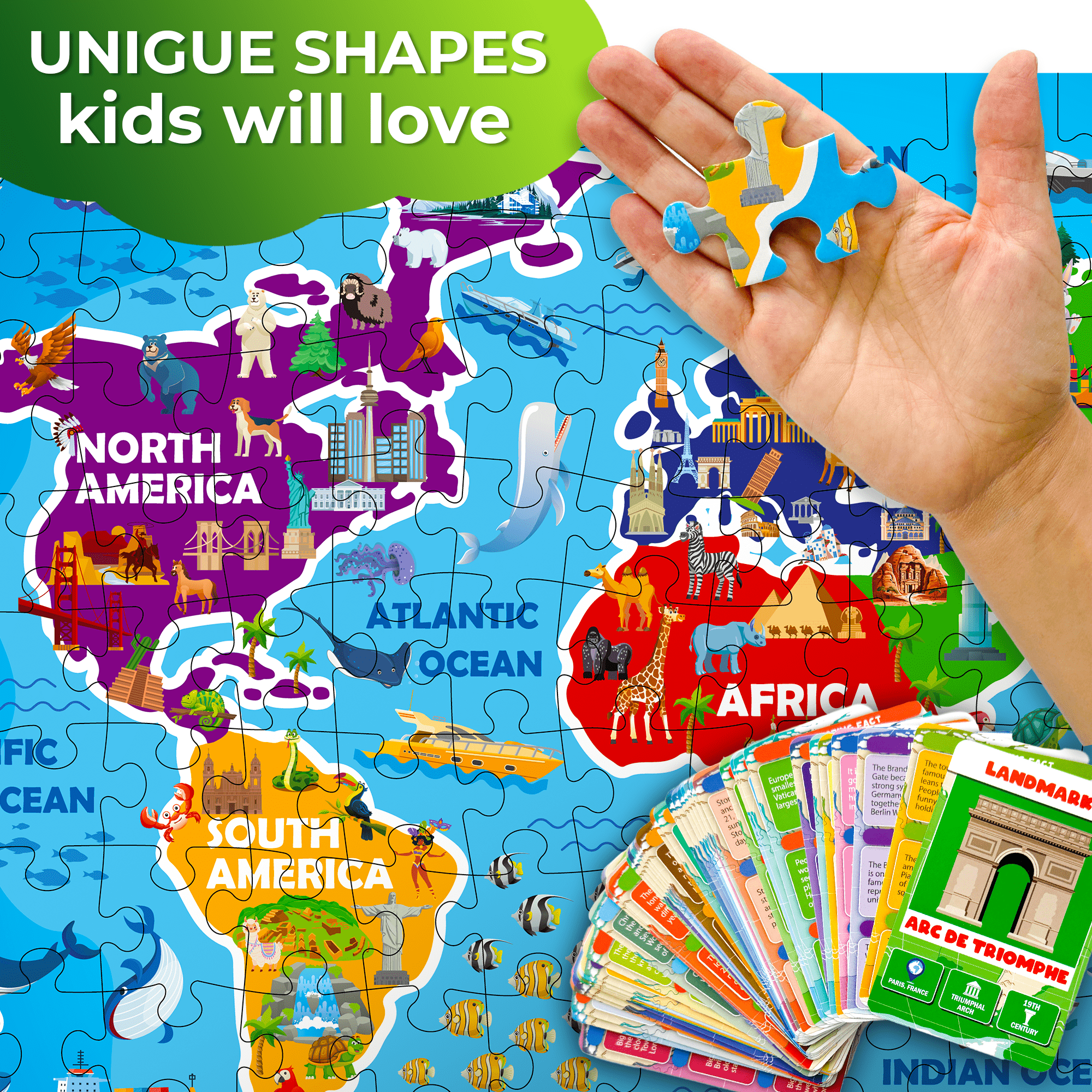 Jigsaw Puzzles 50 Double-Sided Cards
