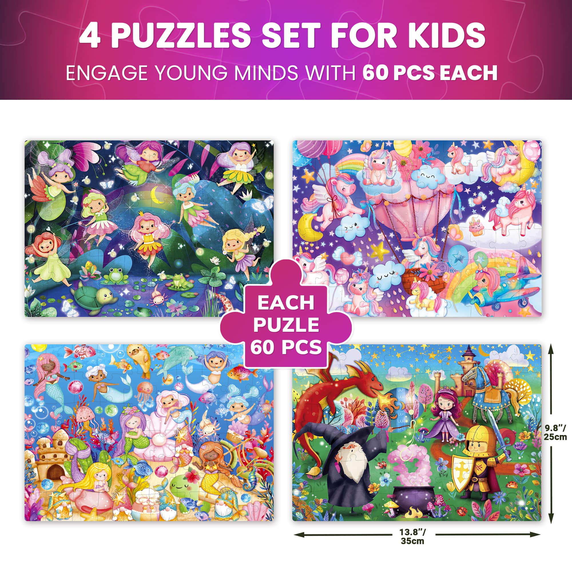 4 Set Glow Puzzle