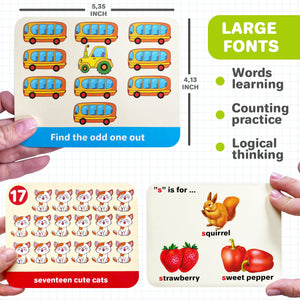 120 Learning Flash Cards for Toddlers | ABC, Numbers, Colors, Fruits, Cars & Body