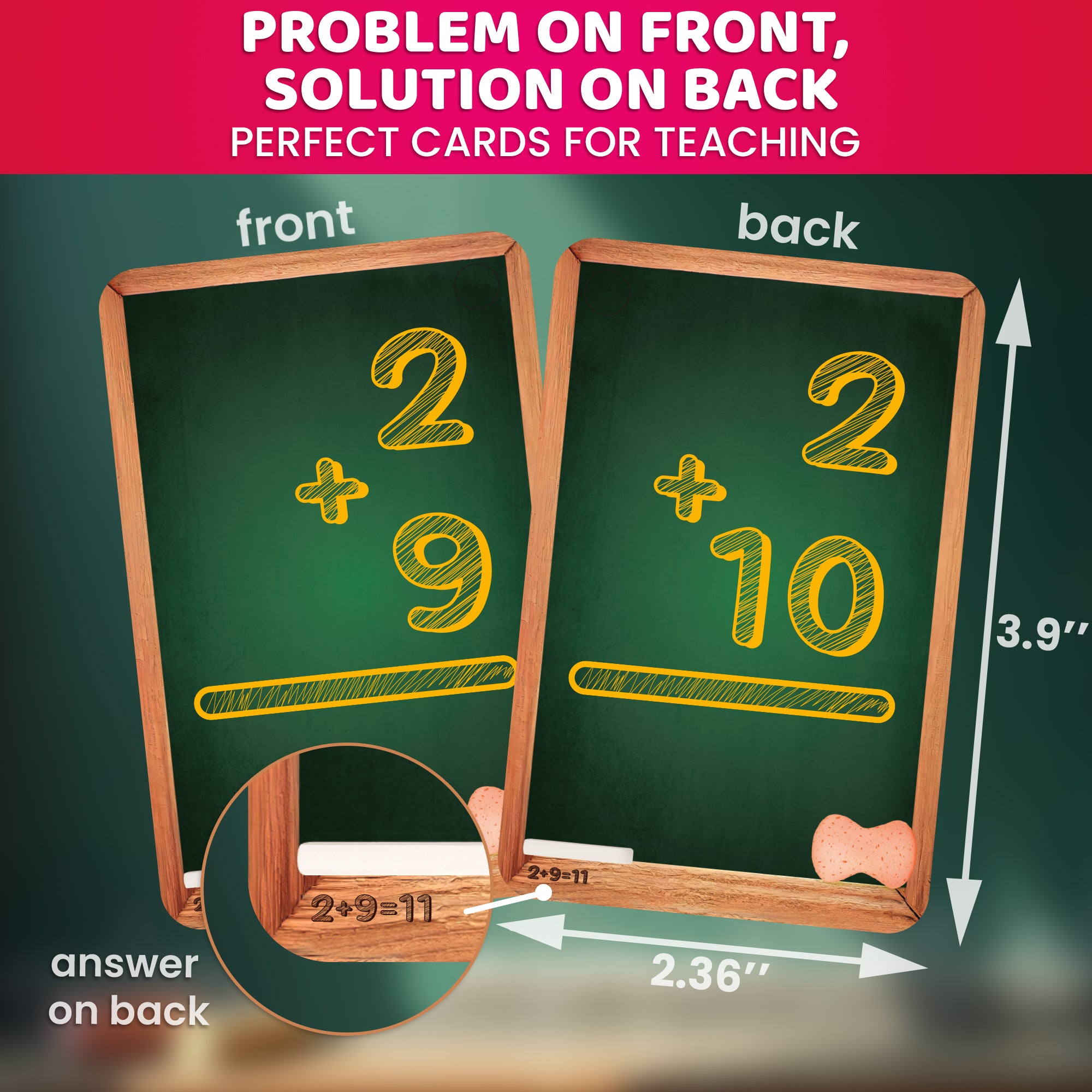 Flash Cards 4-in-1 set Math Set | Math Flashcards for Kids
