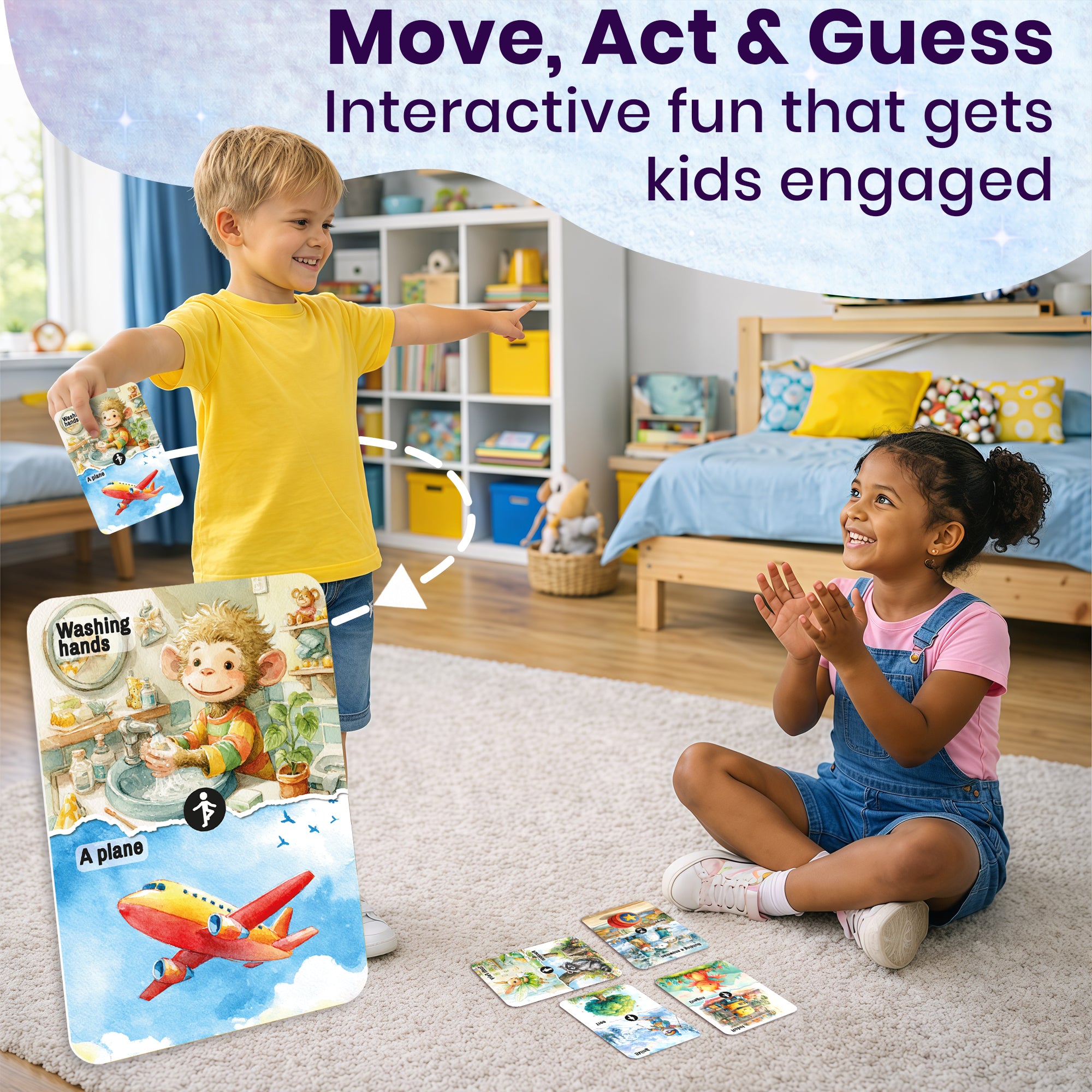 Charades for Kids β 200 Act & Guess Pantomime Tasks Game