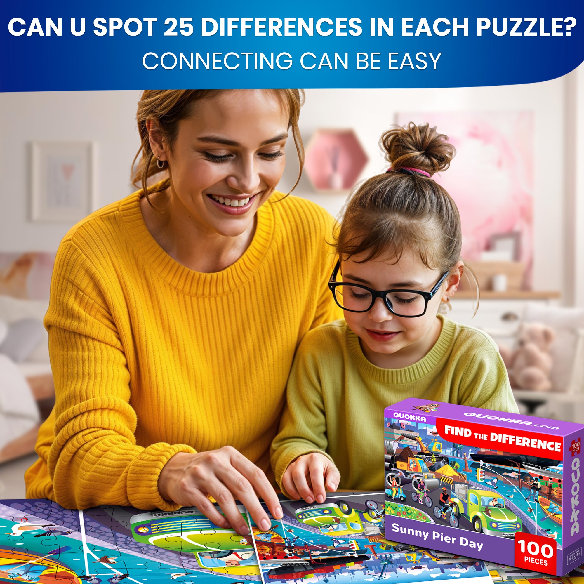 100 Pcs Puzzles for Kids | Wild Animals, Floral