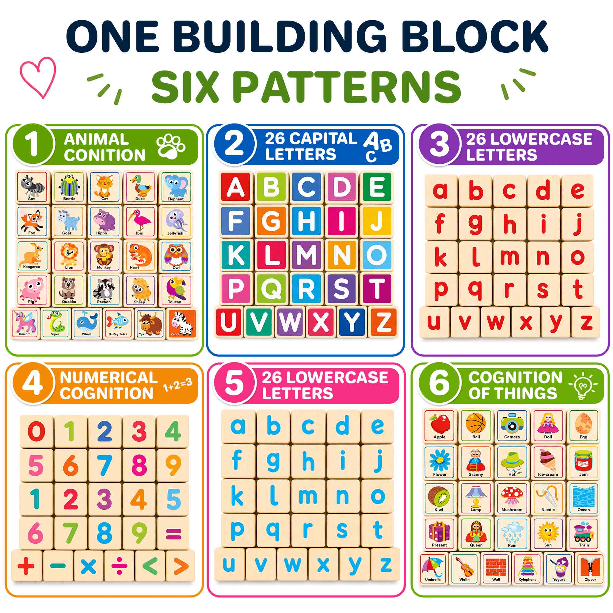 ABC Numbers Preschool Block Puzzles | Learning Toys