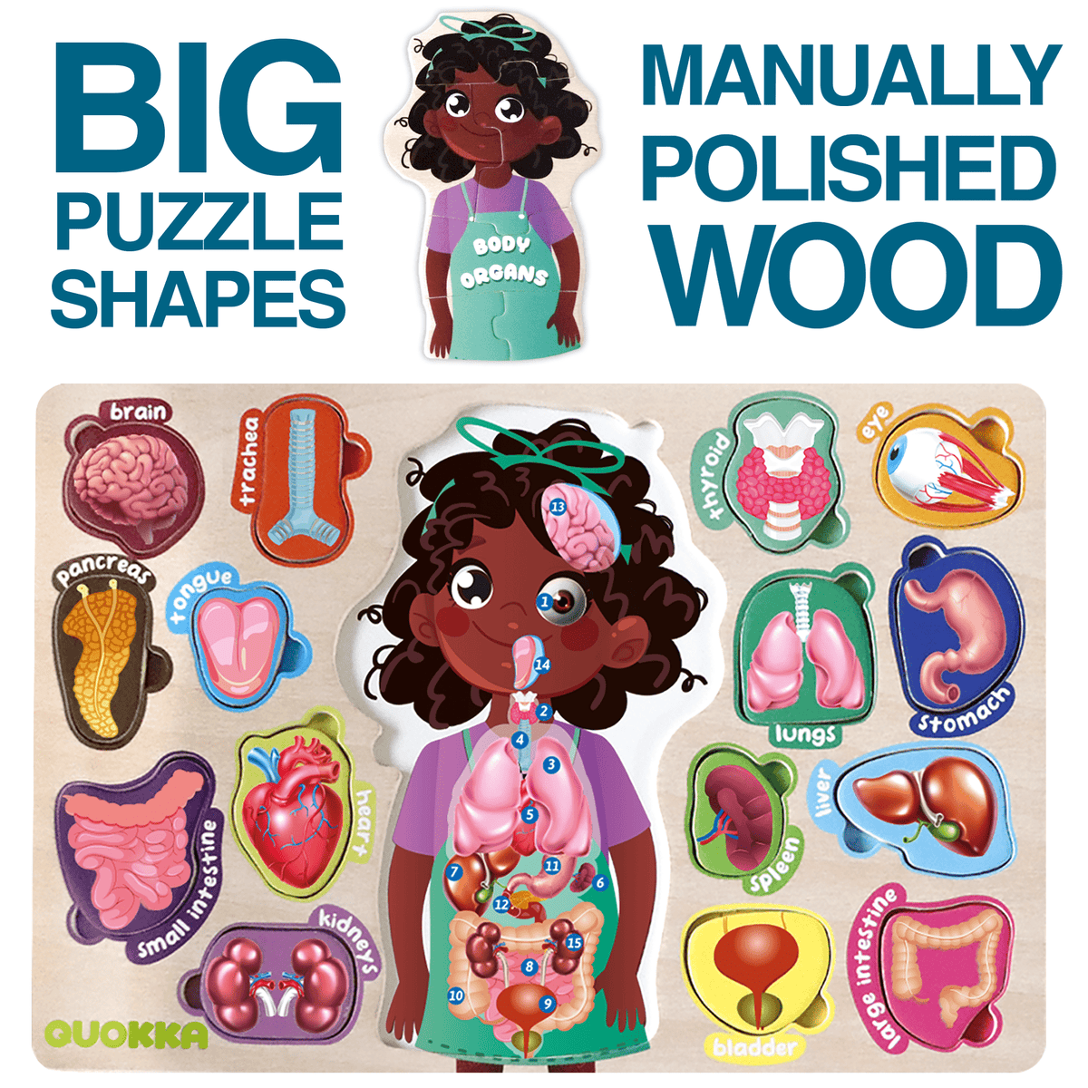 Puzzles for Toddlers Preschool Learning Toys | Learn Human Body, Parts ...