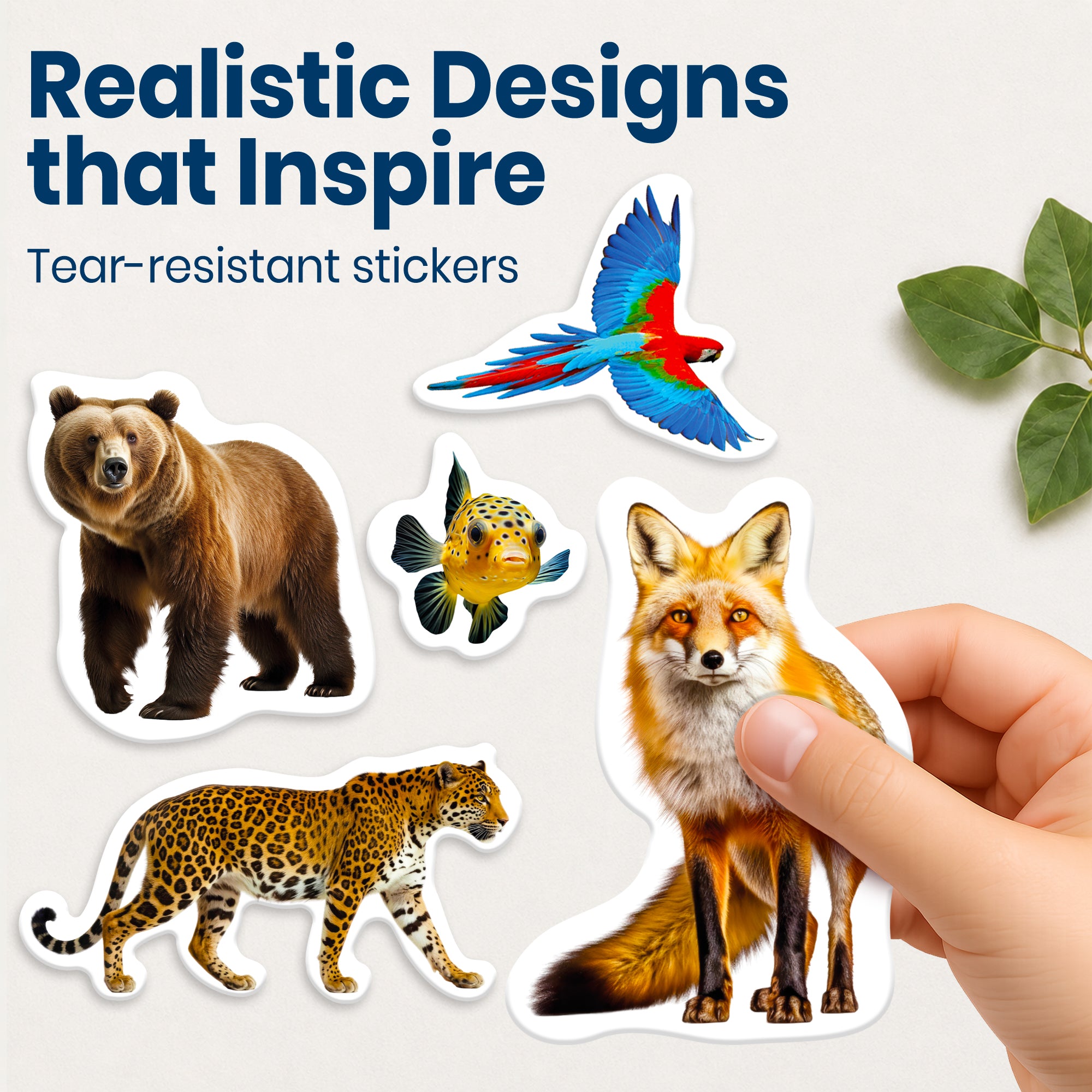 Sticker Book for Kids Wild Animals - Draw & Stick Creative Workbook