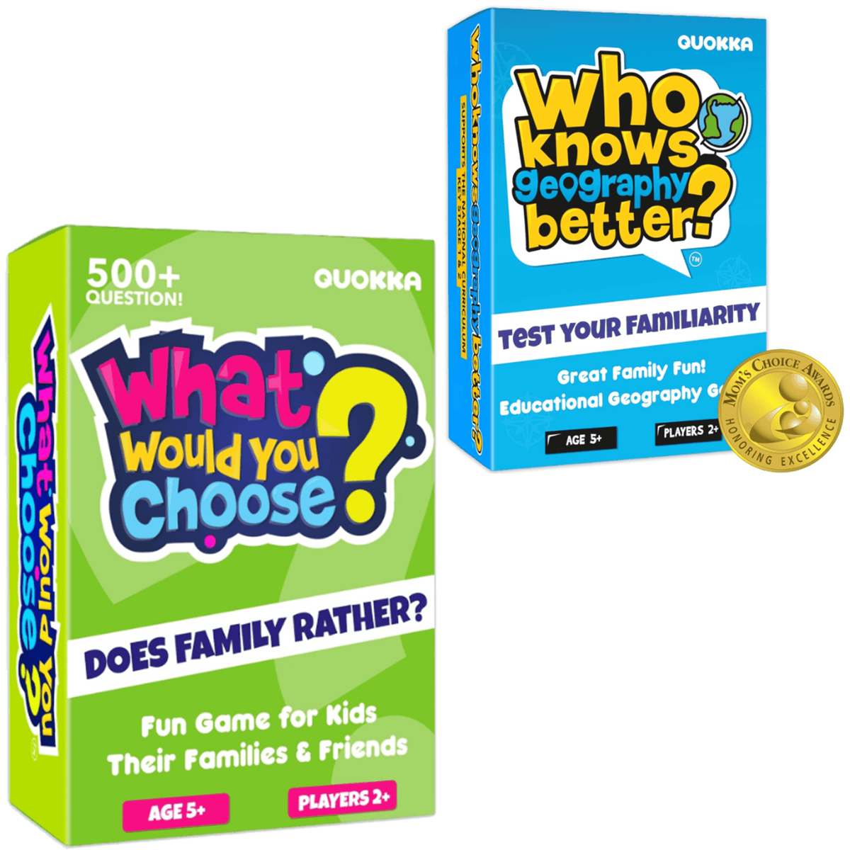 QUOKKA Family Card Trivia Game | Fun & Educational Questions