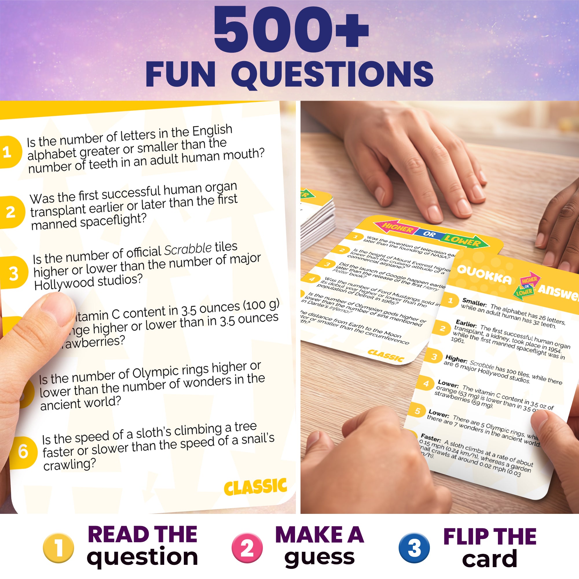 Higher or Lower Board Game | Family Card Game