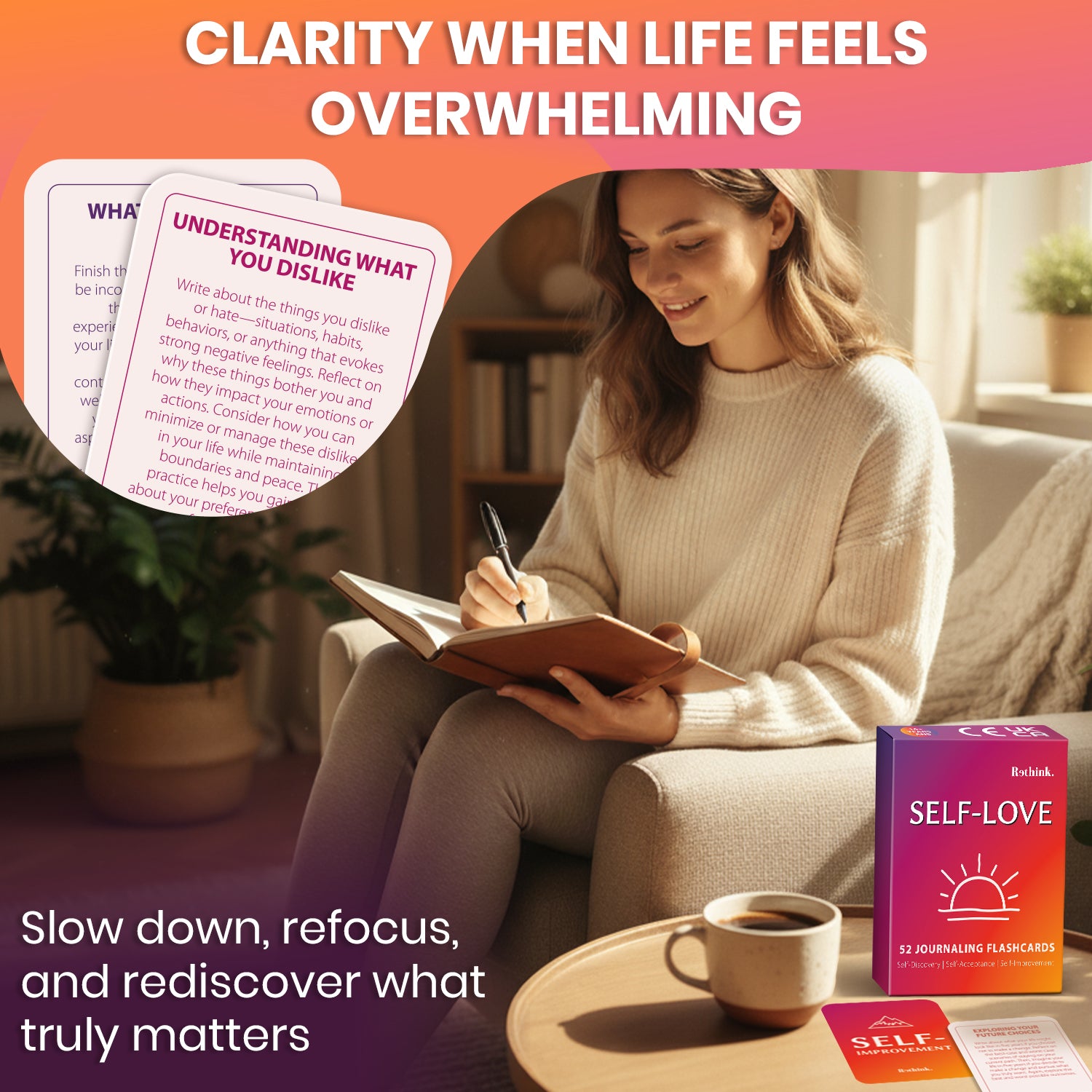 Self-Love: 52 Journaling Flashcards for Reflection & Self-Discovery