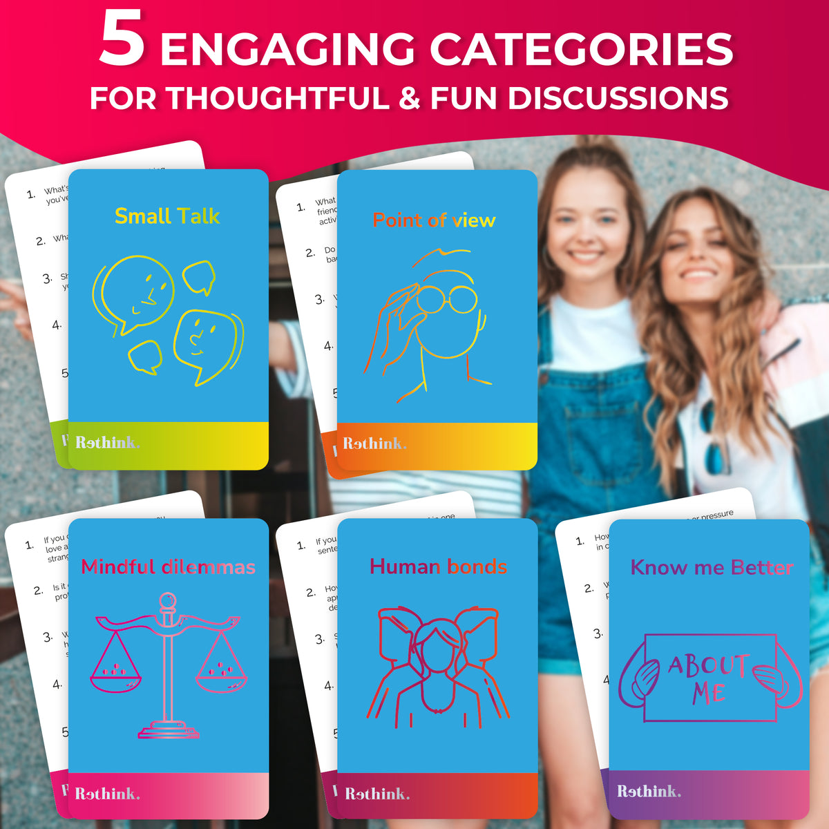 Rethink!: Conversation Starters Universal | 100 Cards