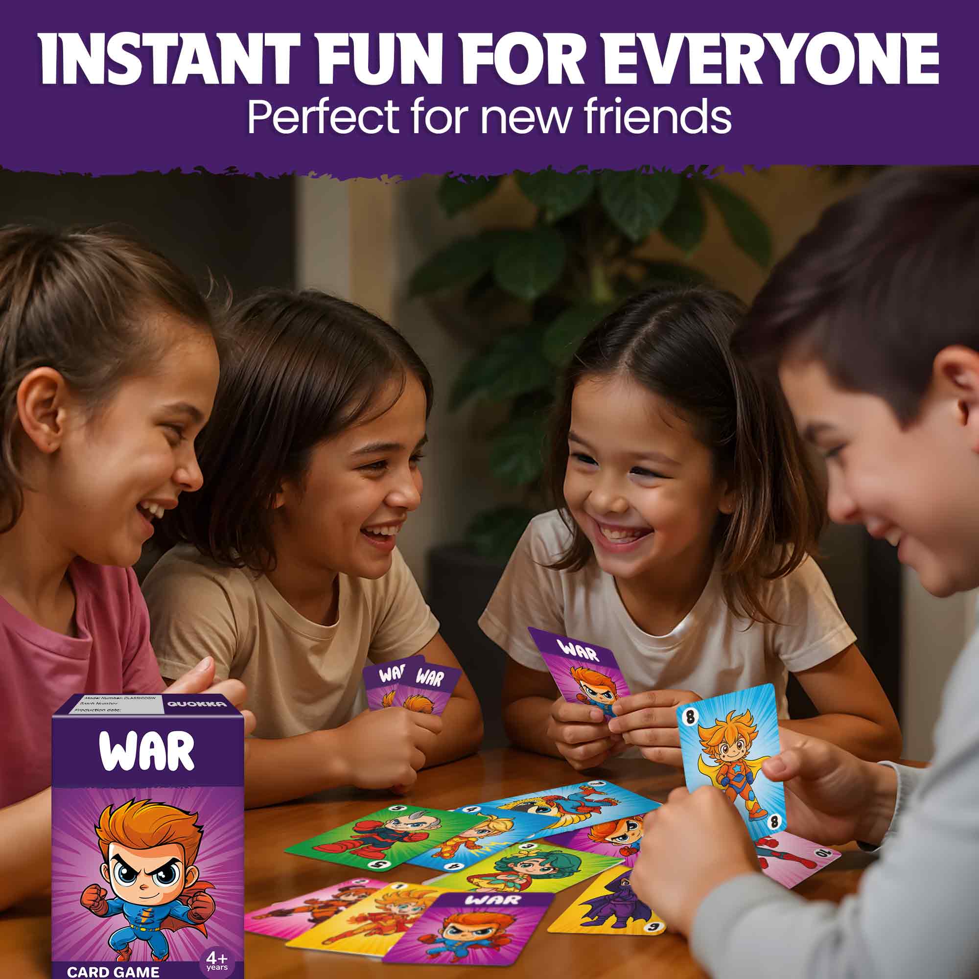 Card Games War for Kids Ages 4–8 - Educational & Engaging Fun Game