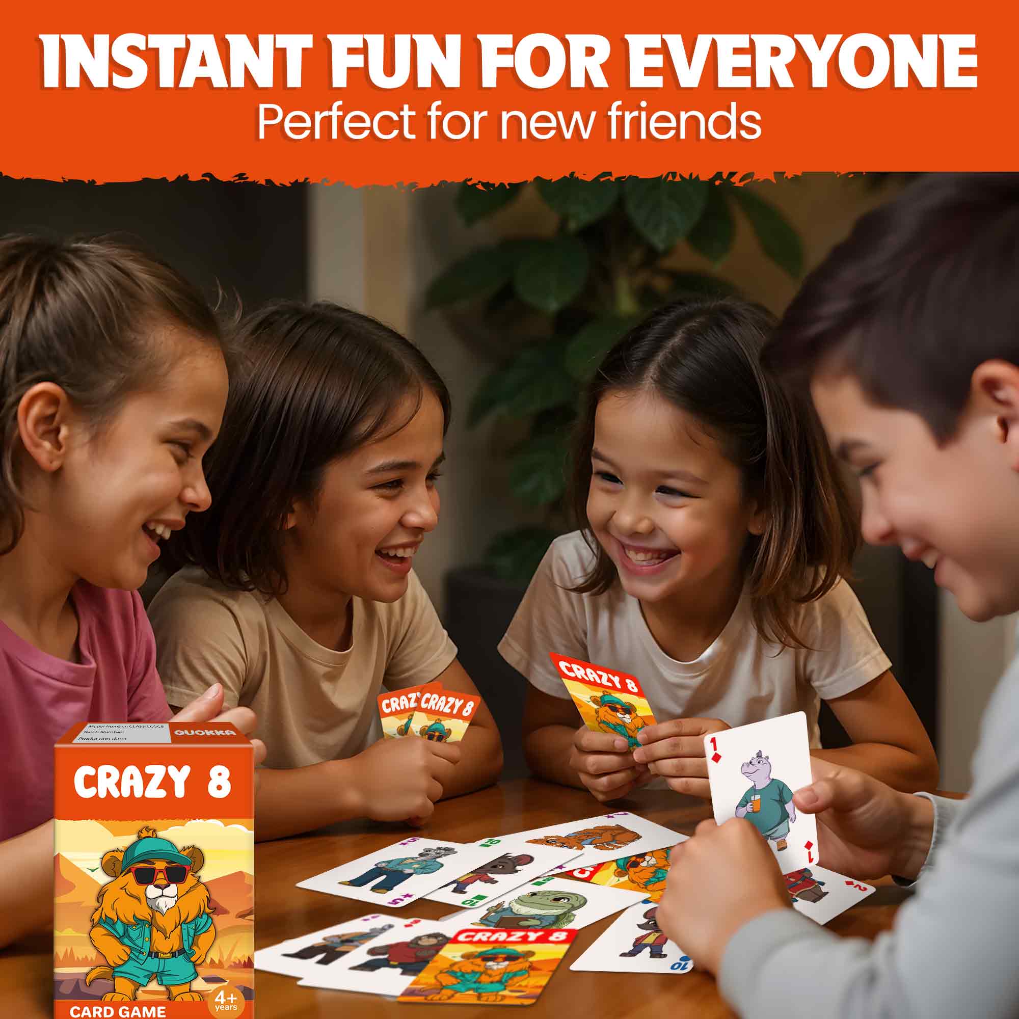 Card Games Crazy 8  for Kids Ages 4–8 Educational & Engaging Fun Game
