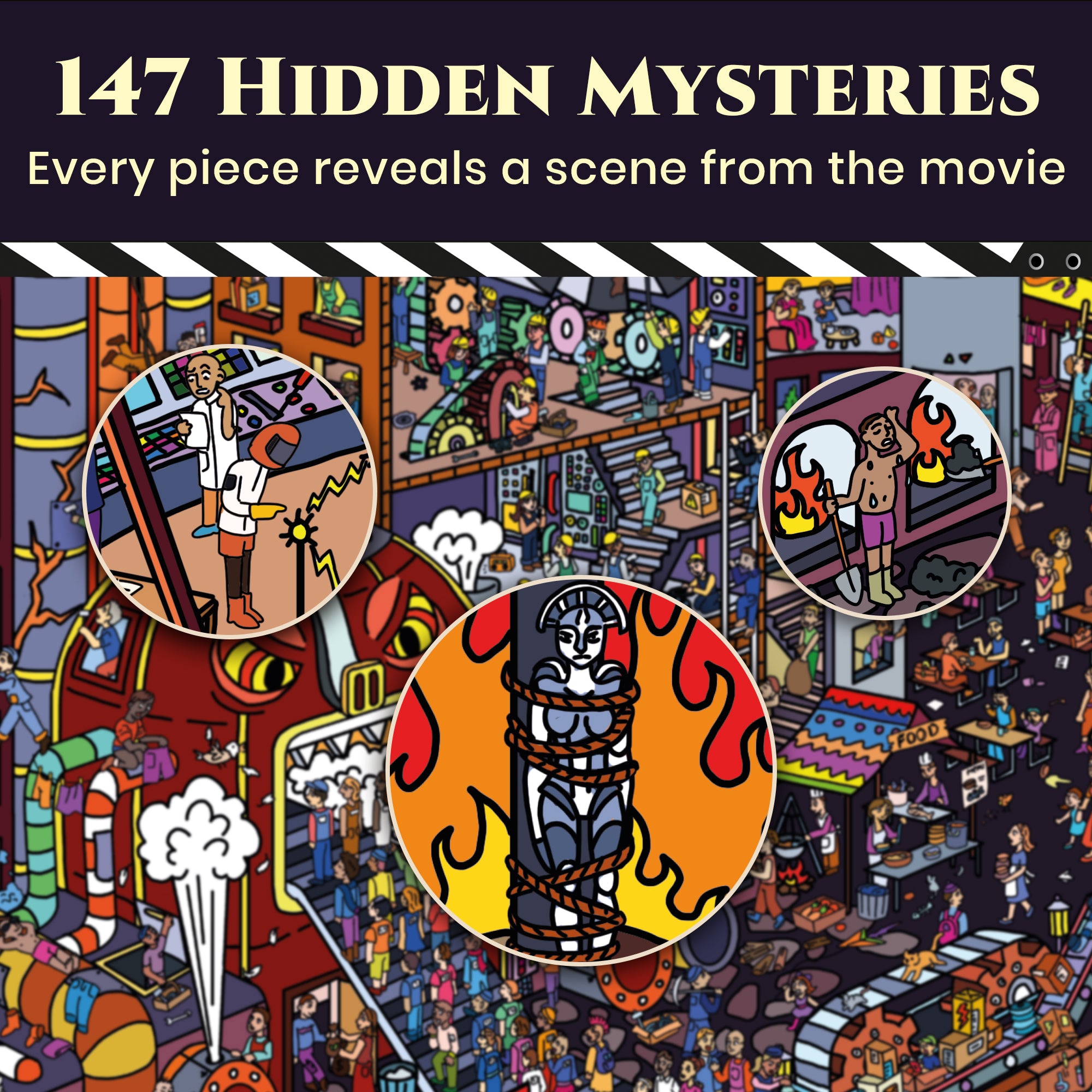 1000 Pcs Puzzle for Adults with Hidden Tasks | Metropolis 1927