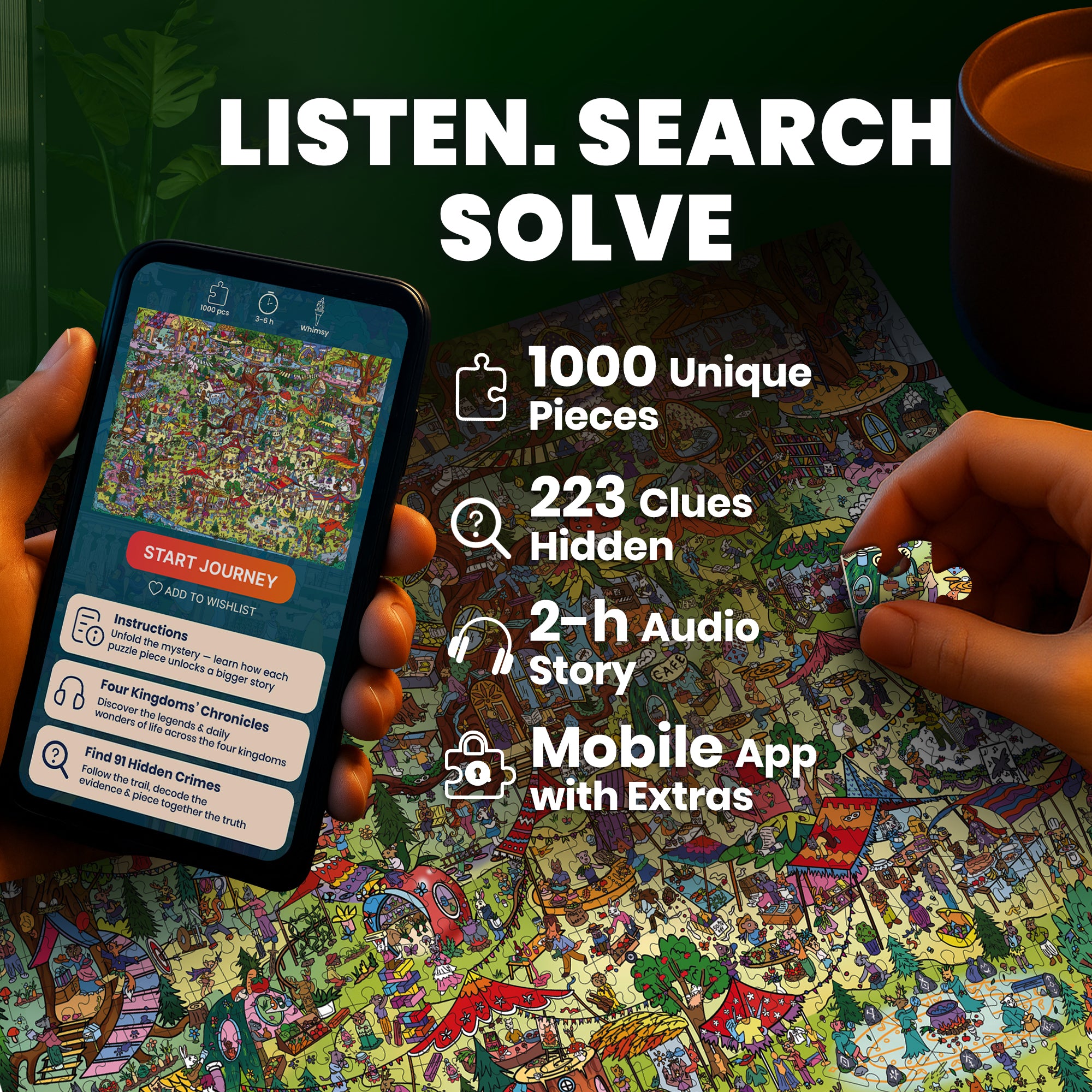 1000 Pcs Puzzle for Adults with Hidden Tasks | Twigtail Kingdom