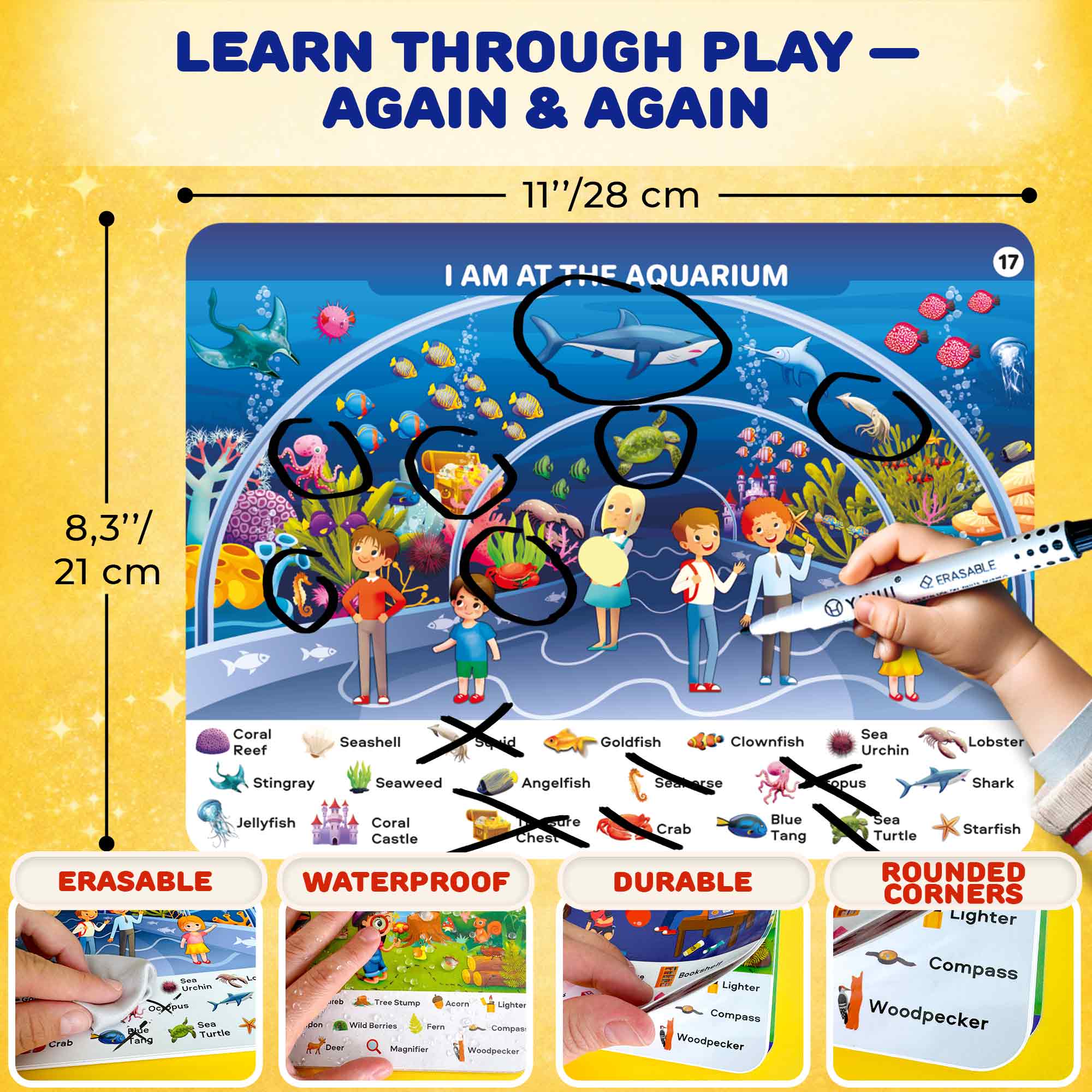 Busy Book for Toddlers - Places I Visit Search and Find Activity