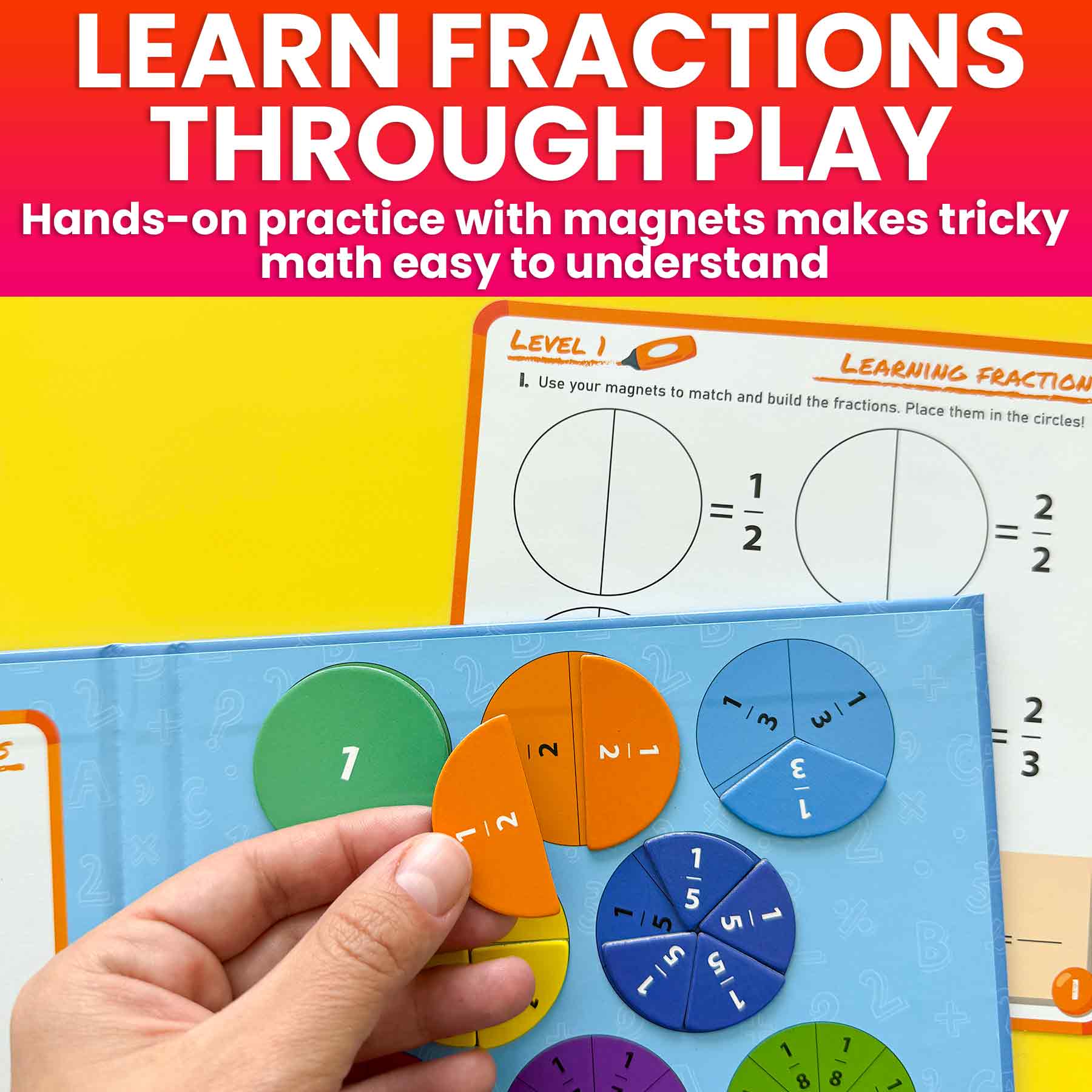 Magnetic Fractions Set – Hands-On Math Learning