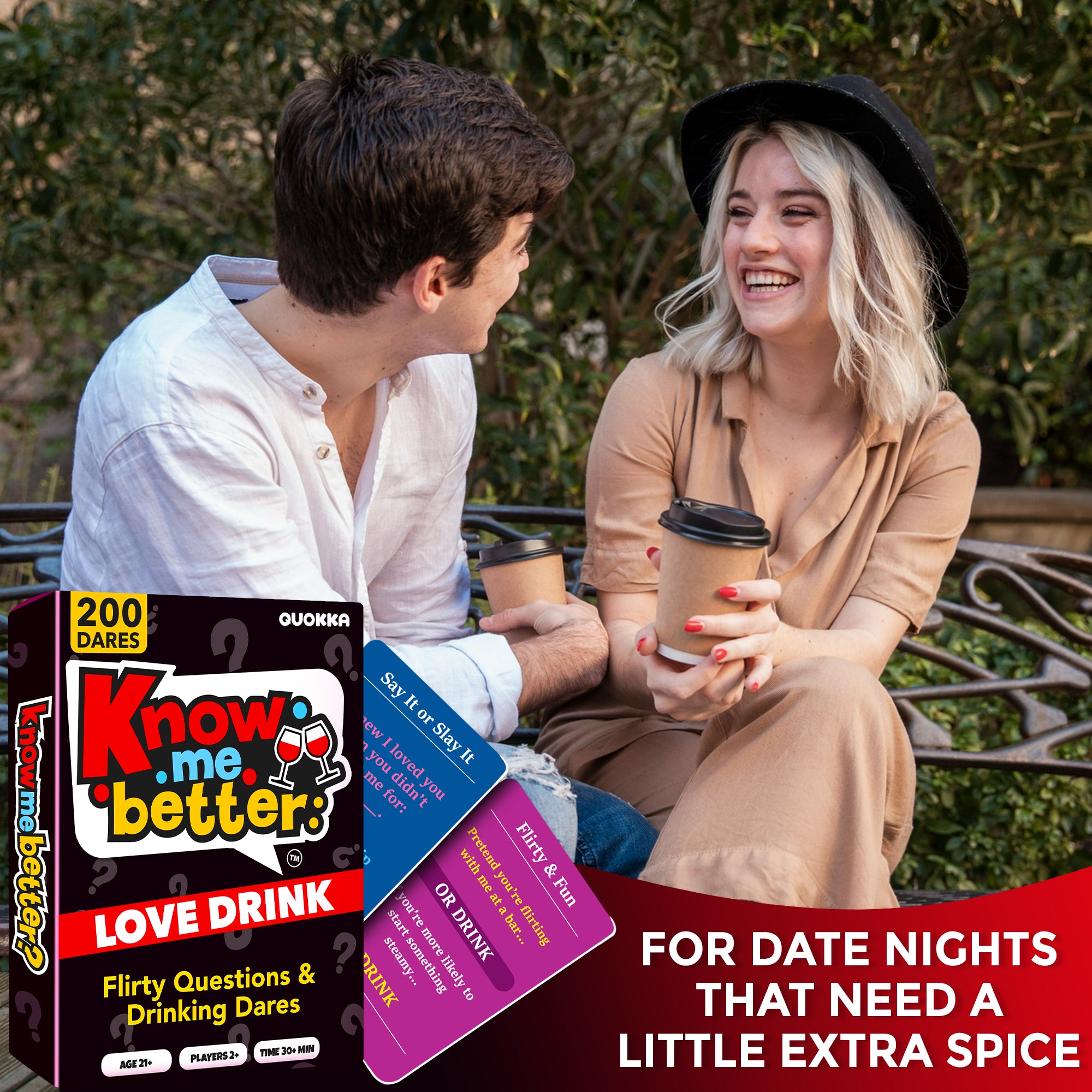 Couples Card Game Love Dare Drink – Spicy Date Night Game