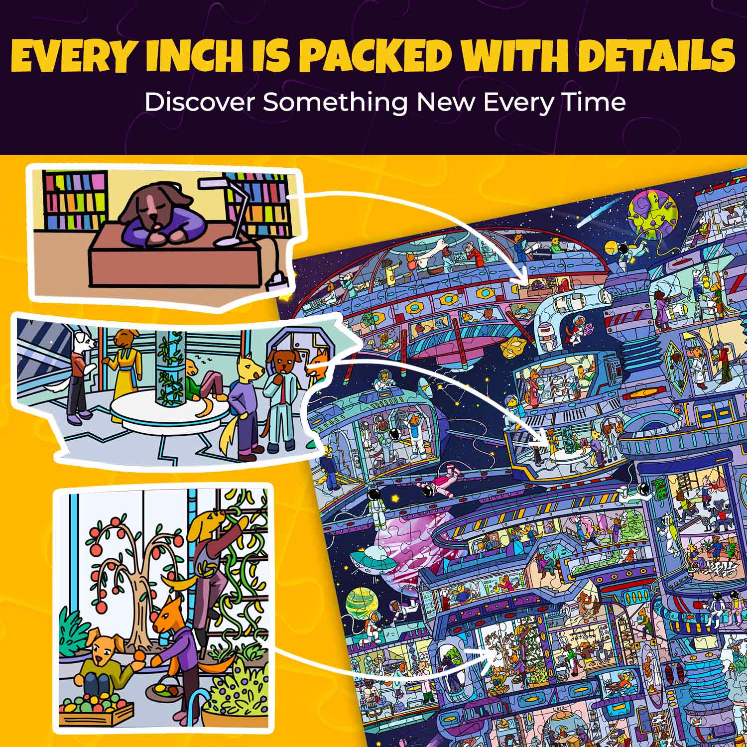 1000 Pcs Jigsaw Puzzle for Adults | Galactic Tails