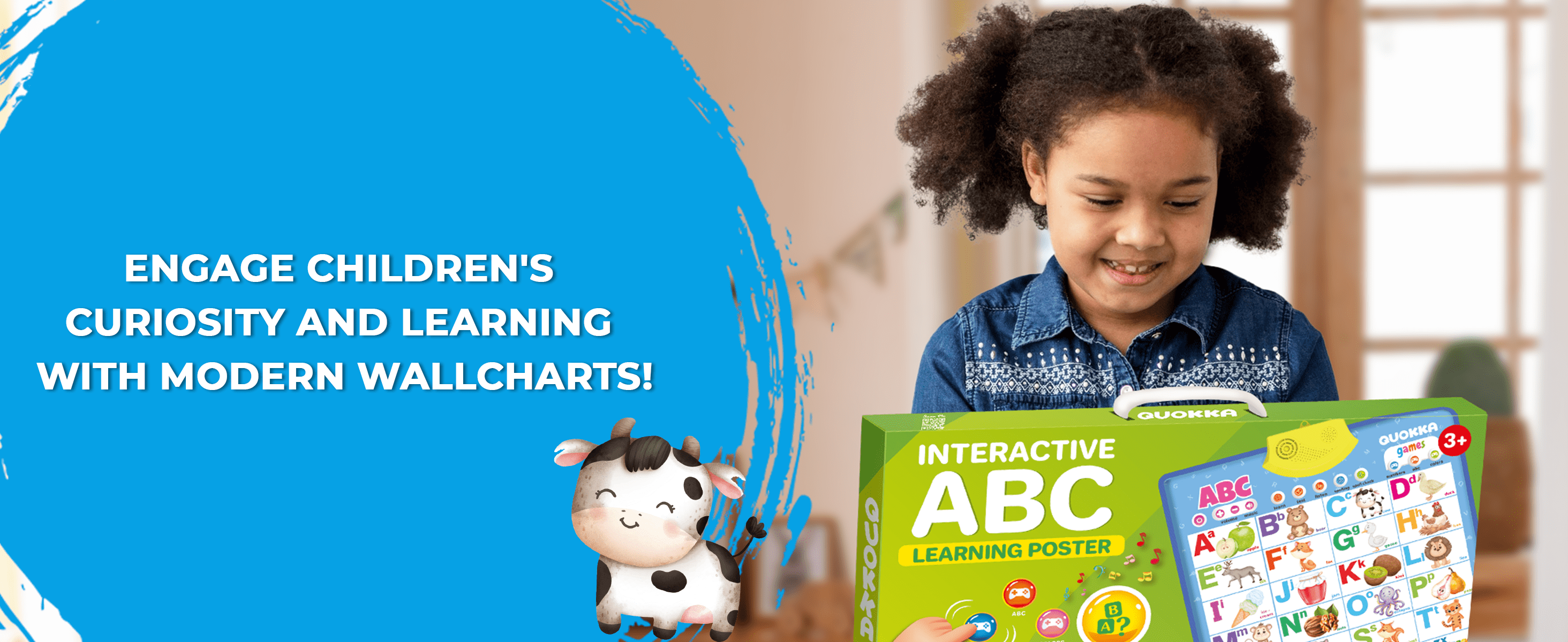 Vertical ABC Learning Wall Chart
