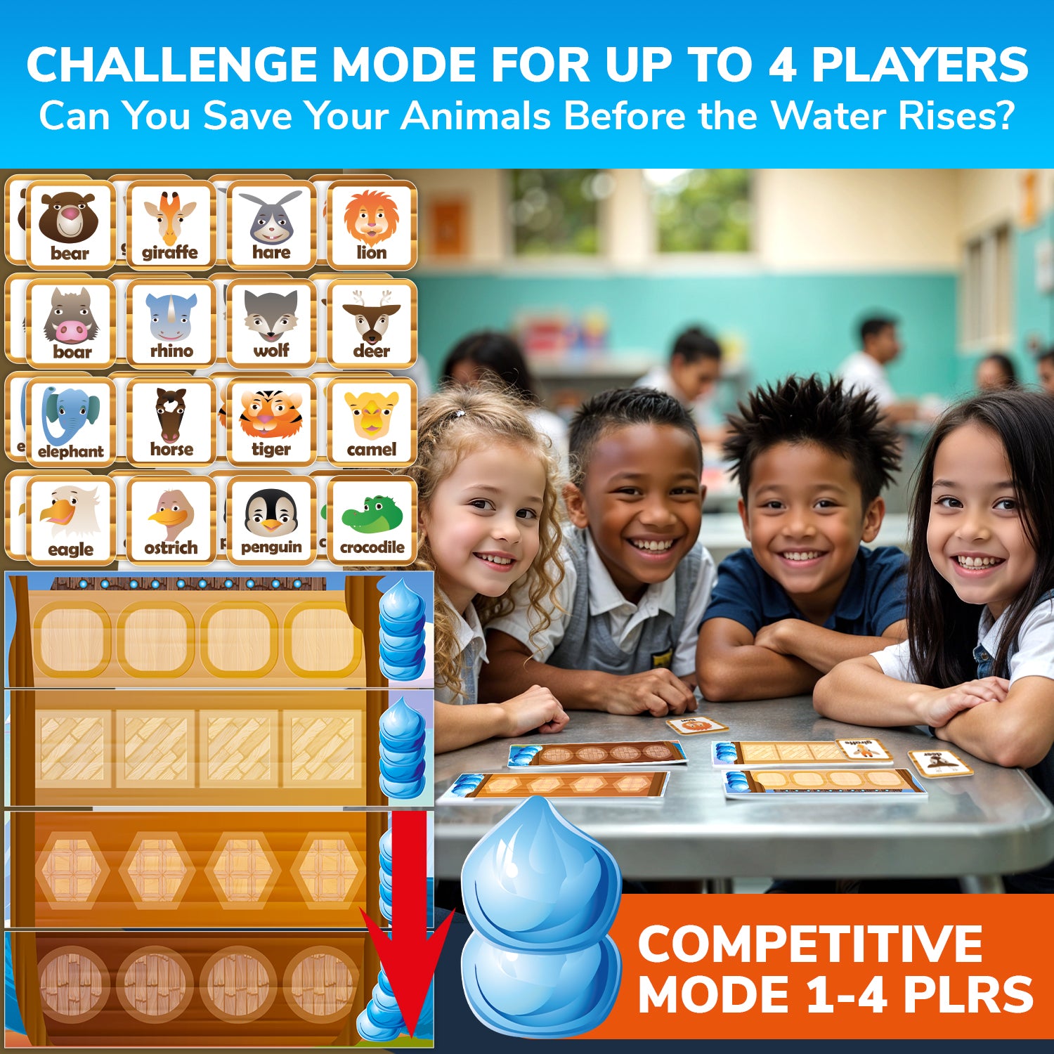 Bible Bingo & Noah's Ark Memory Game | Set of 2 Christian Games for Kids