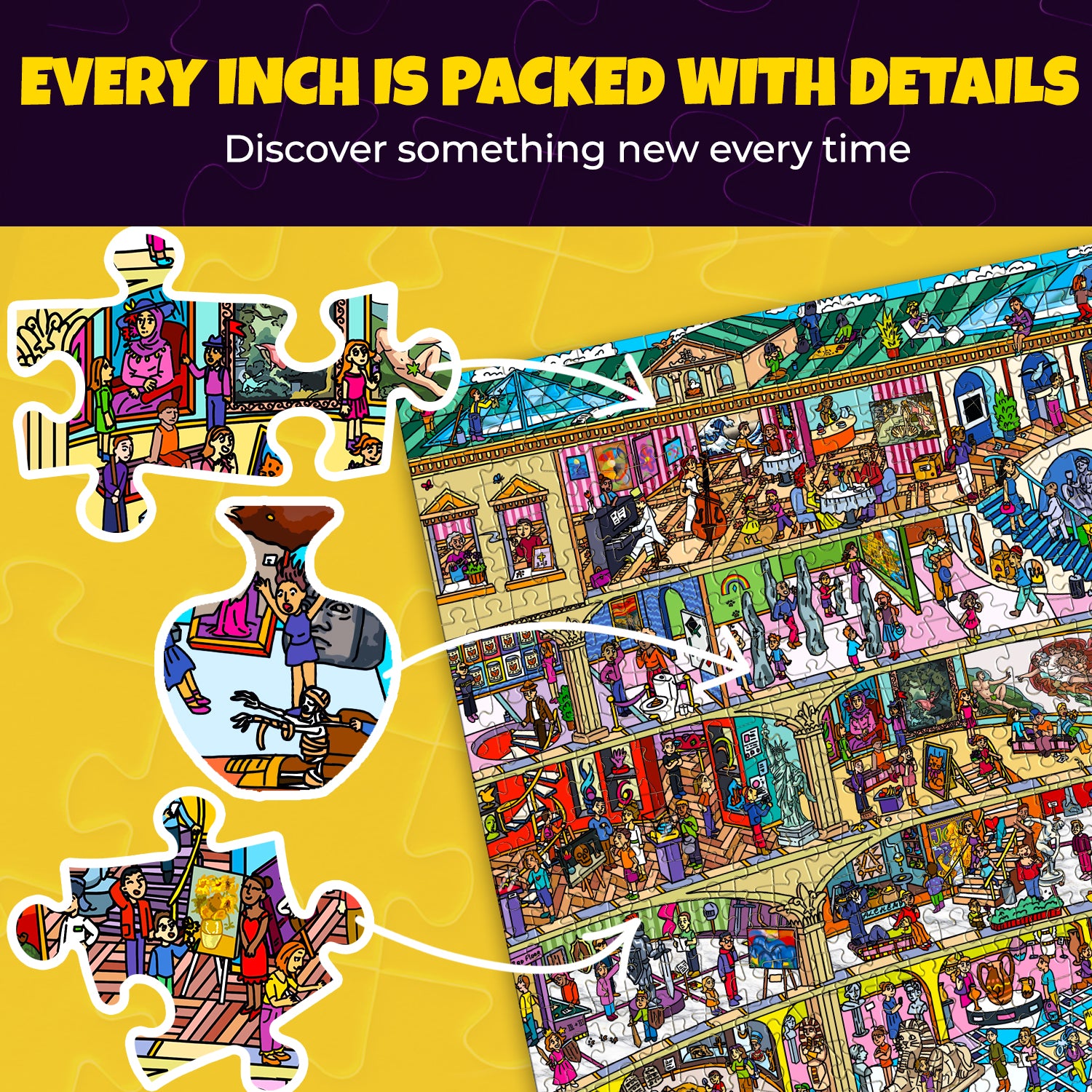 1000 Pcs Puzzle for Adults with Hidden Tasks - Grand Museum