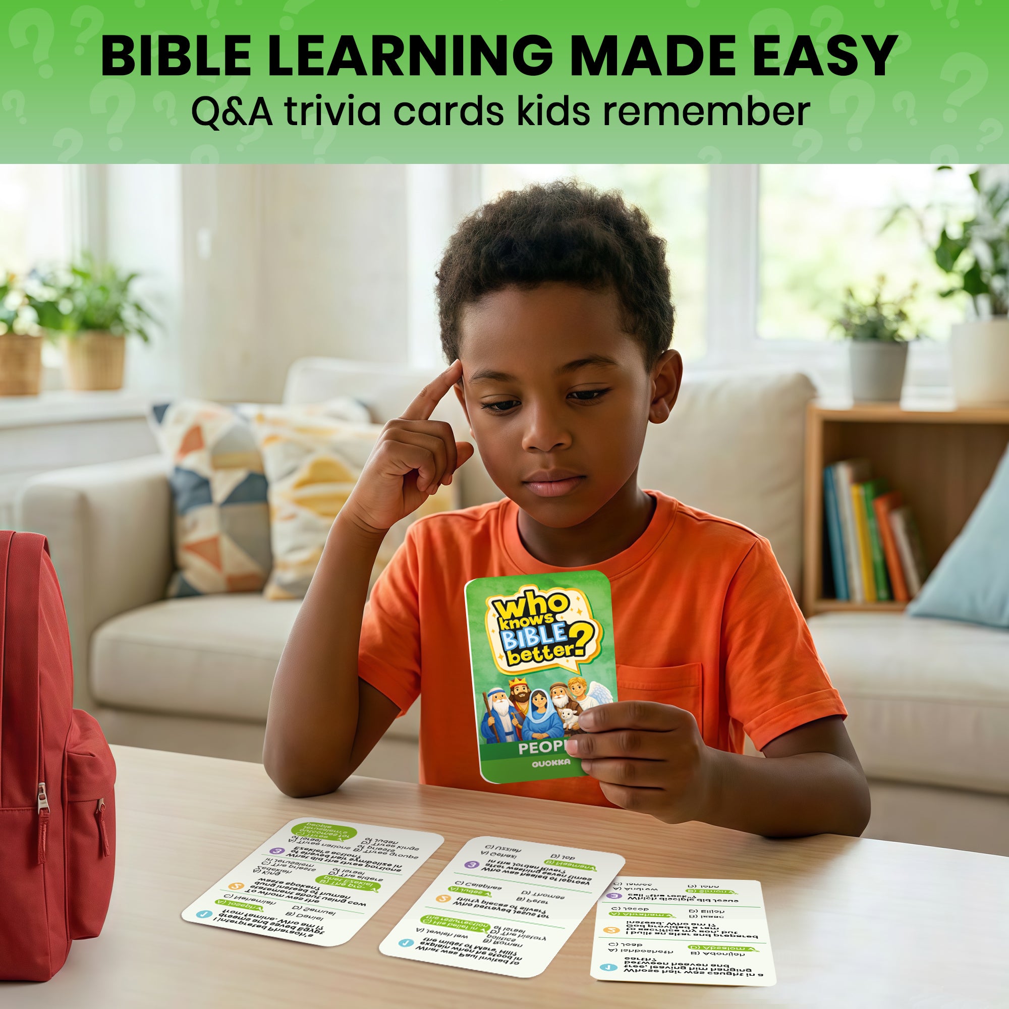 Trivia Card Game - Who Knows Bible Better? Bible Figures