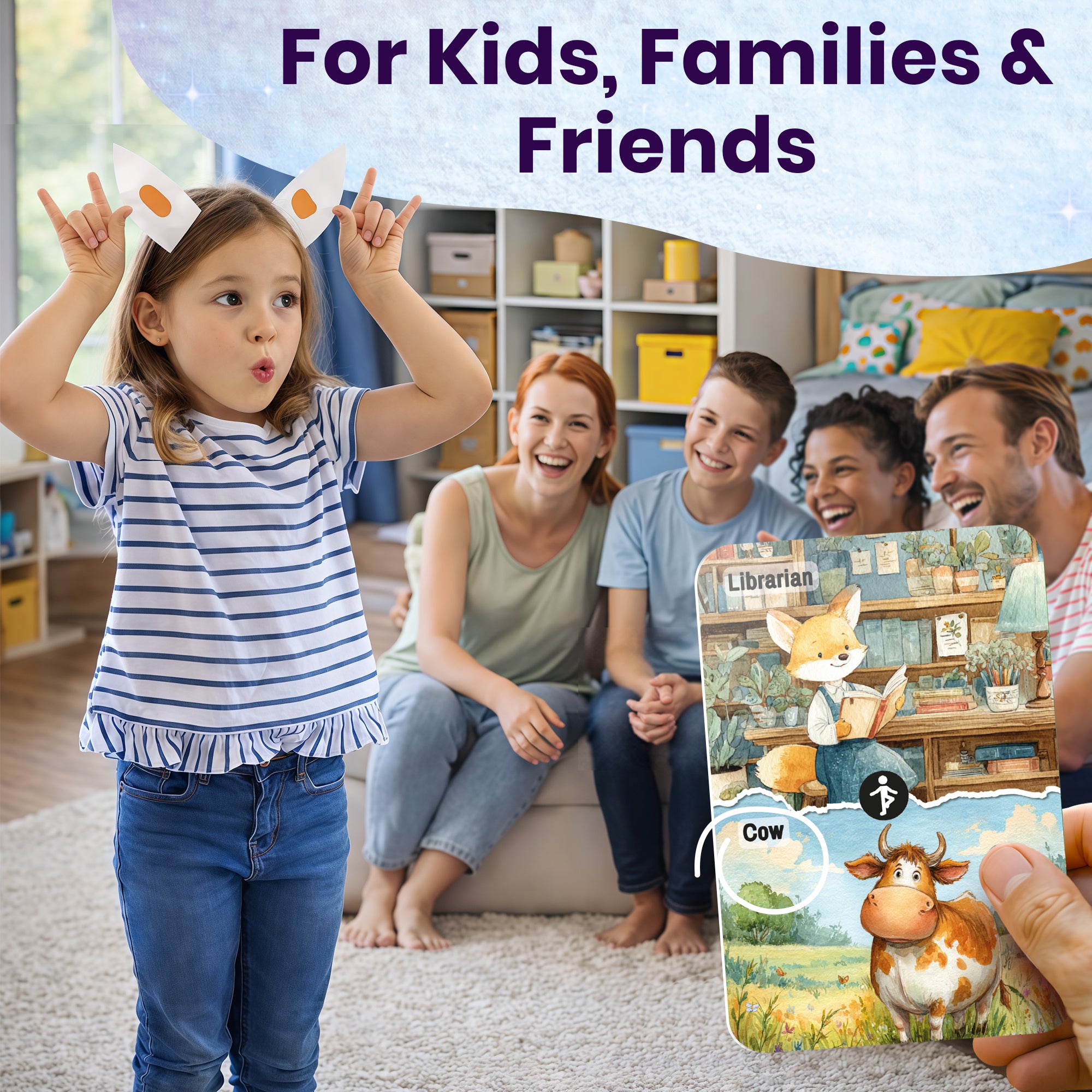 Charades for Kids β 200 Act & Guess Pantomime Tasks Game