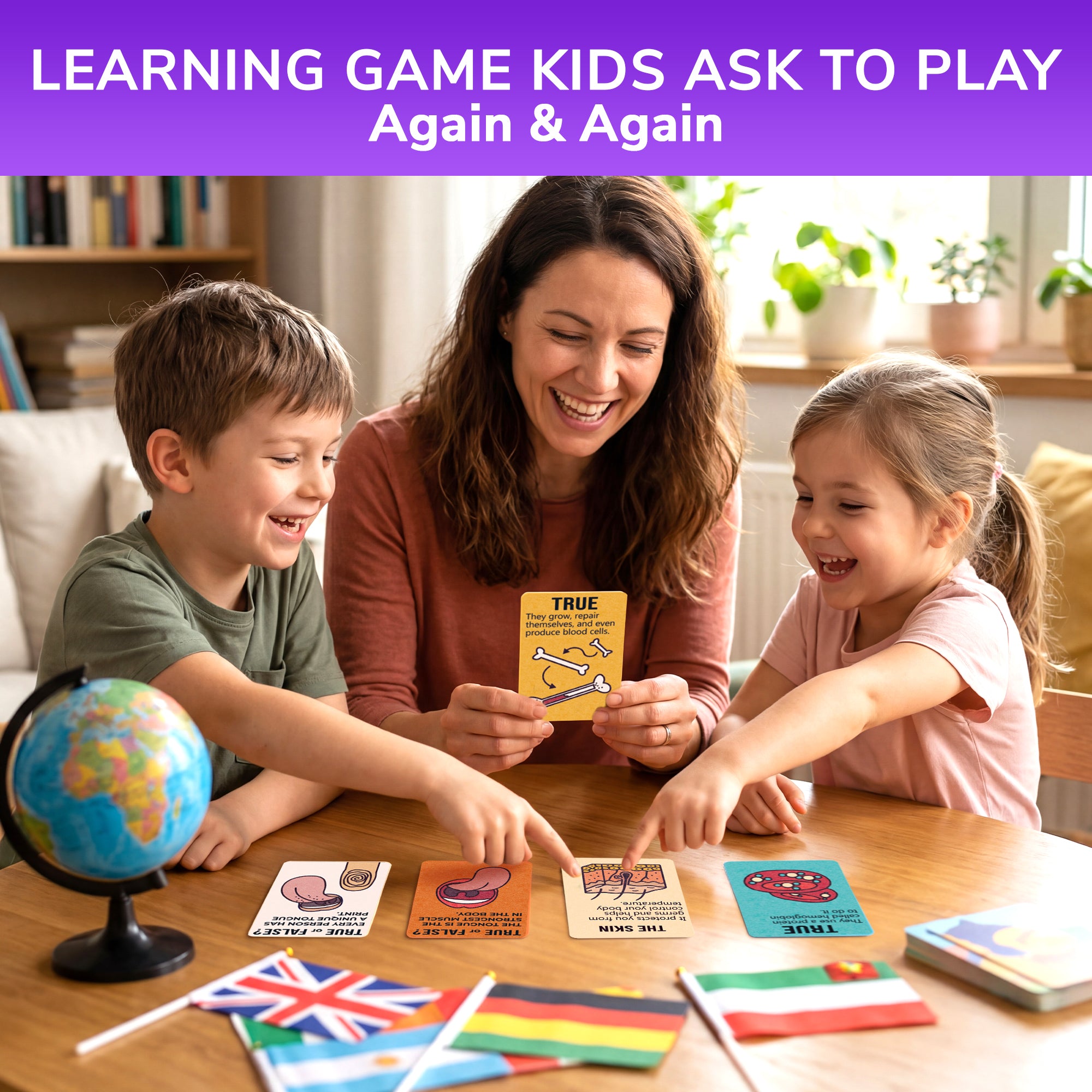Trivia Card Game for Kids – Human Body Facts & Anatomy