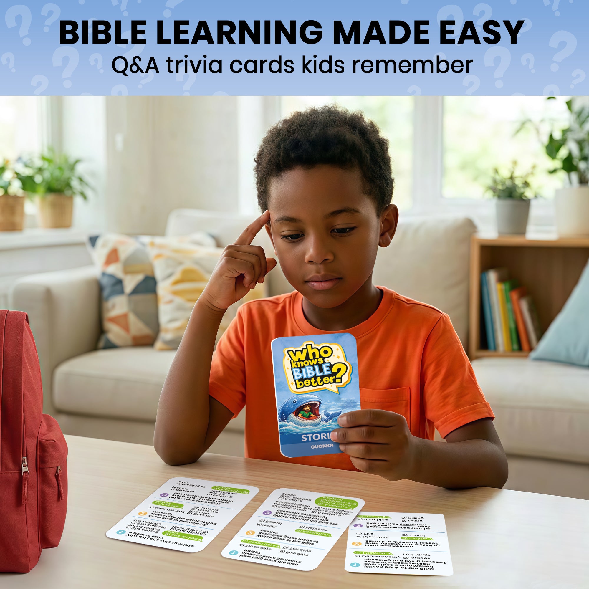 Trivia Card Game - Who Knows Bible Better? Bible Stories