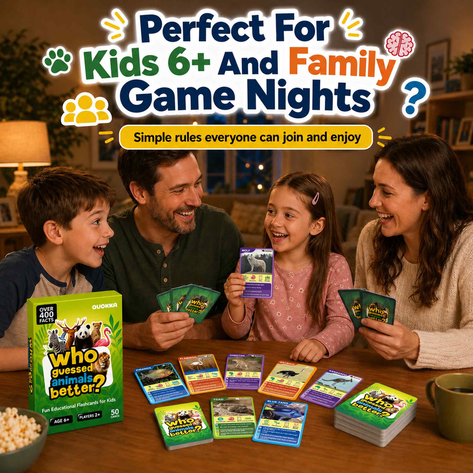 Educational Game for Kids - Who Guess It Better: Animals Vol. 2
