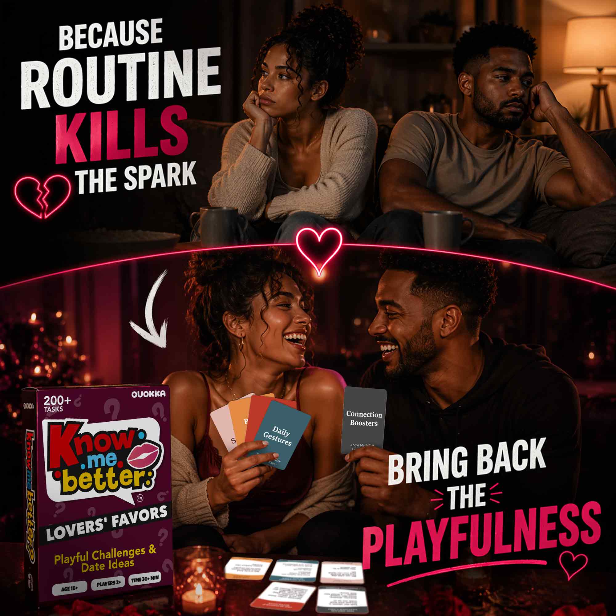 Lovers’ Favors Couples Card Game – Playful Dares & Challenges