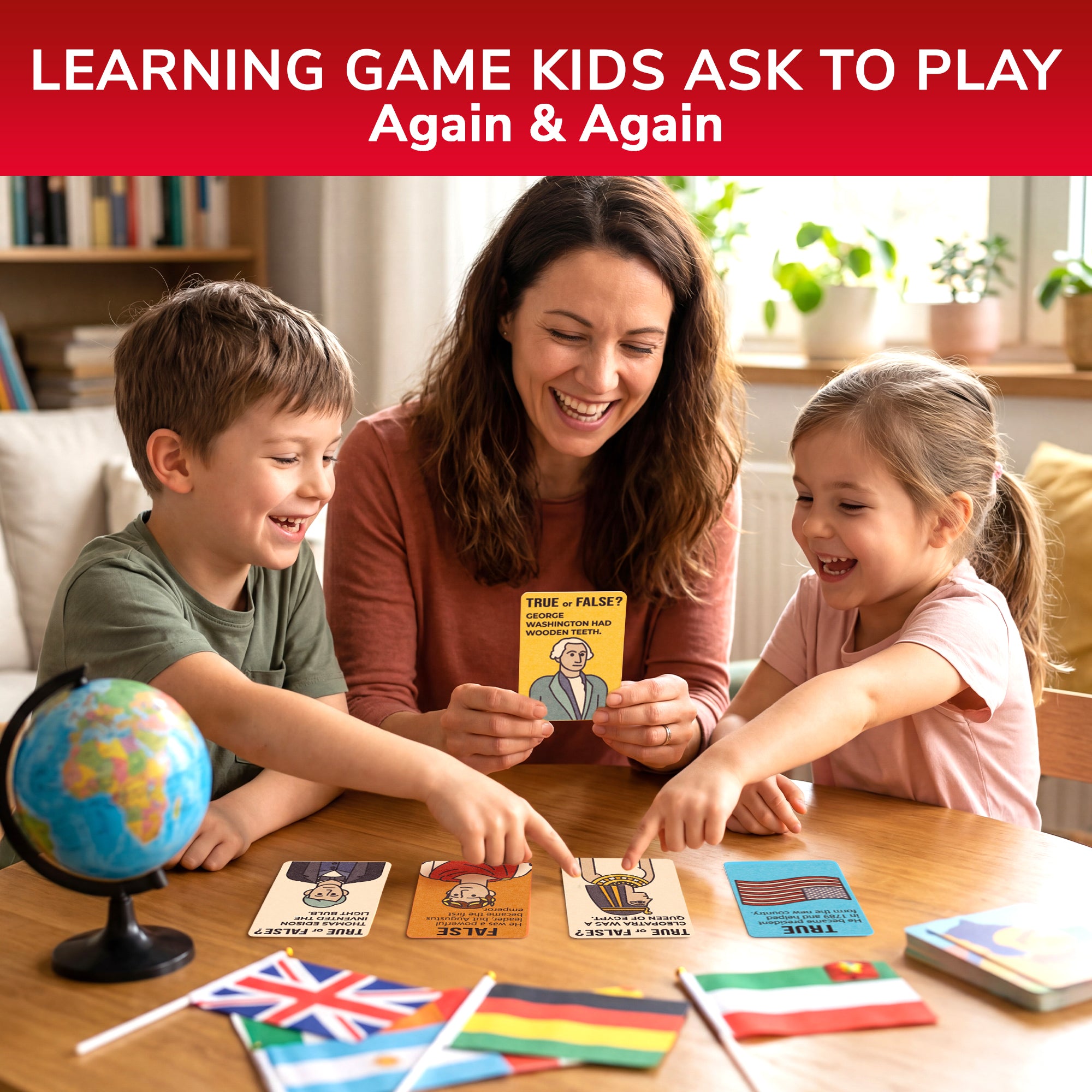 Trivia Card Game for Kids β History Facts & World History