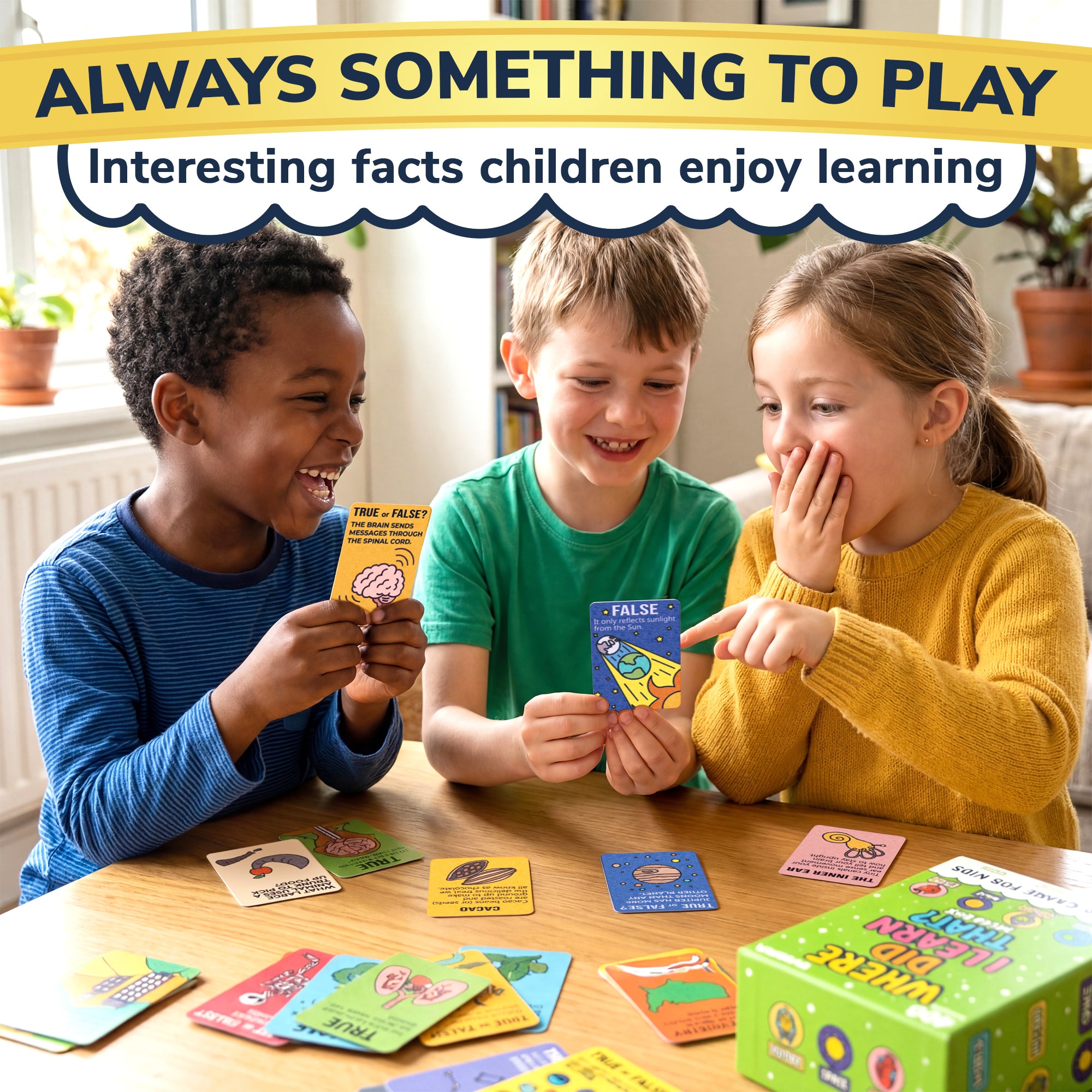 Trivia Card Game for Kids β World, Space, History & Human Body