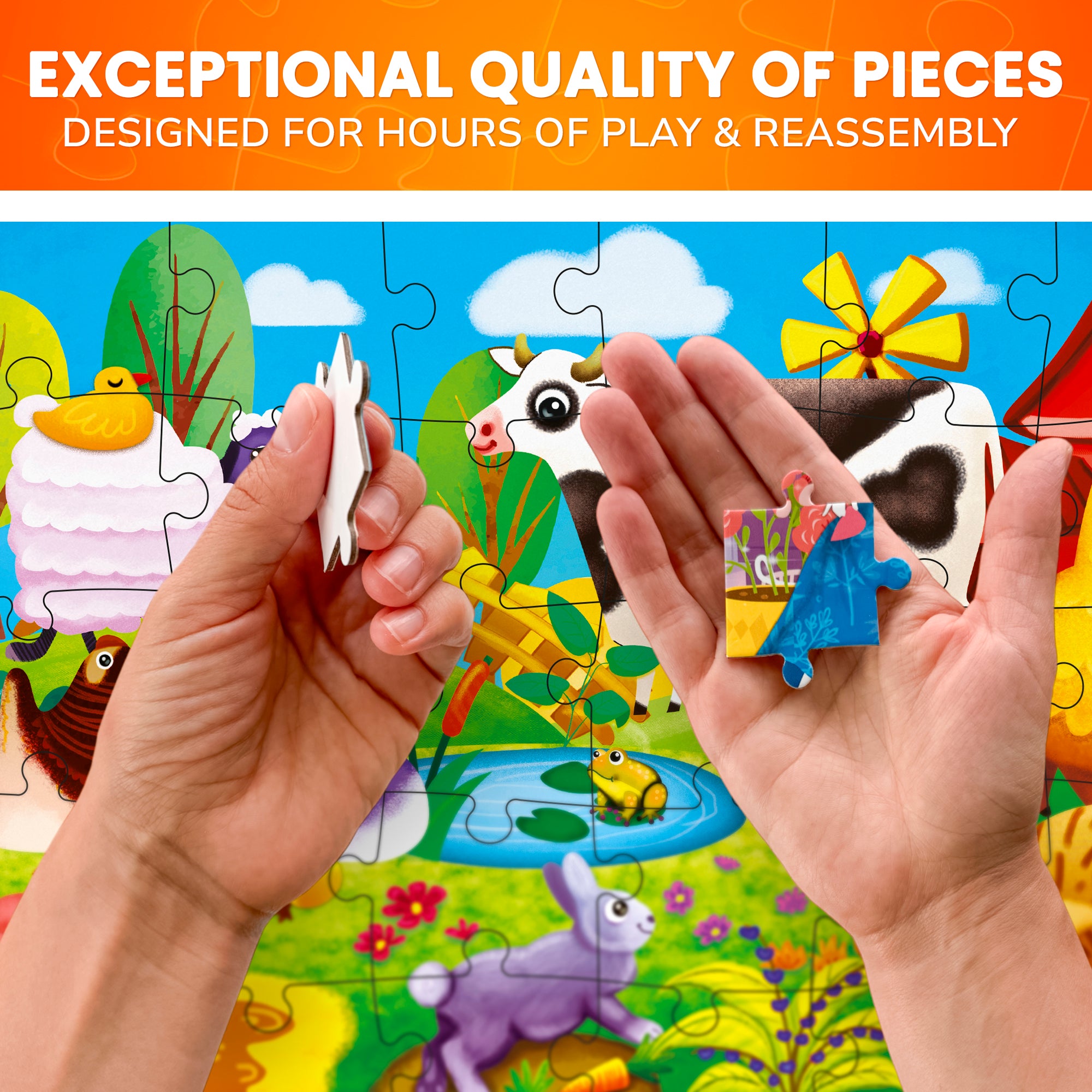 30 Piece Puzzles for Kids | Forest, Ocean & Africa Animals