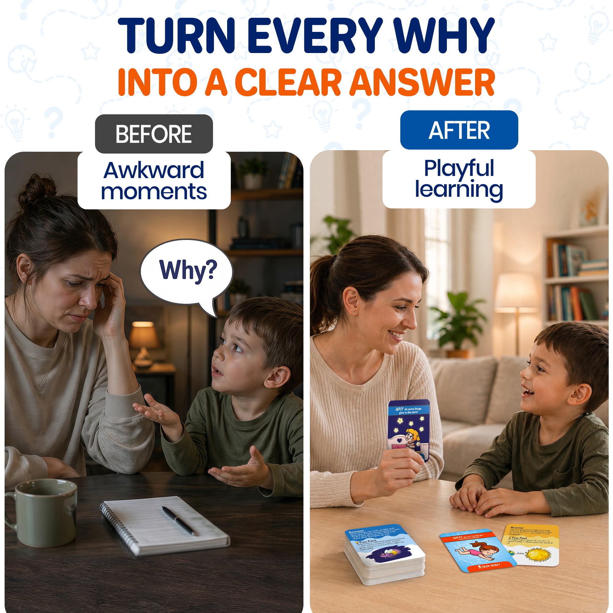 Flashcards for Kids - 101 Why Cards with Simple Answers, Fun Facts