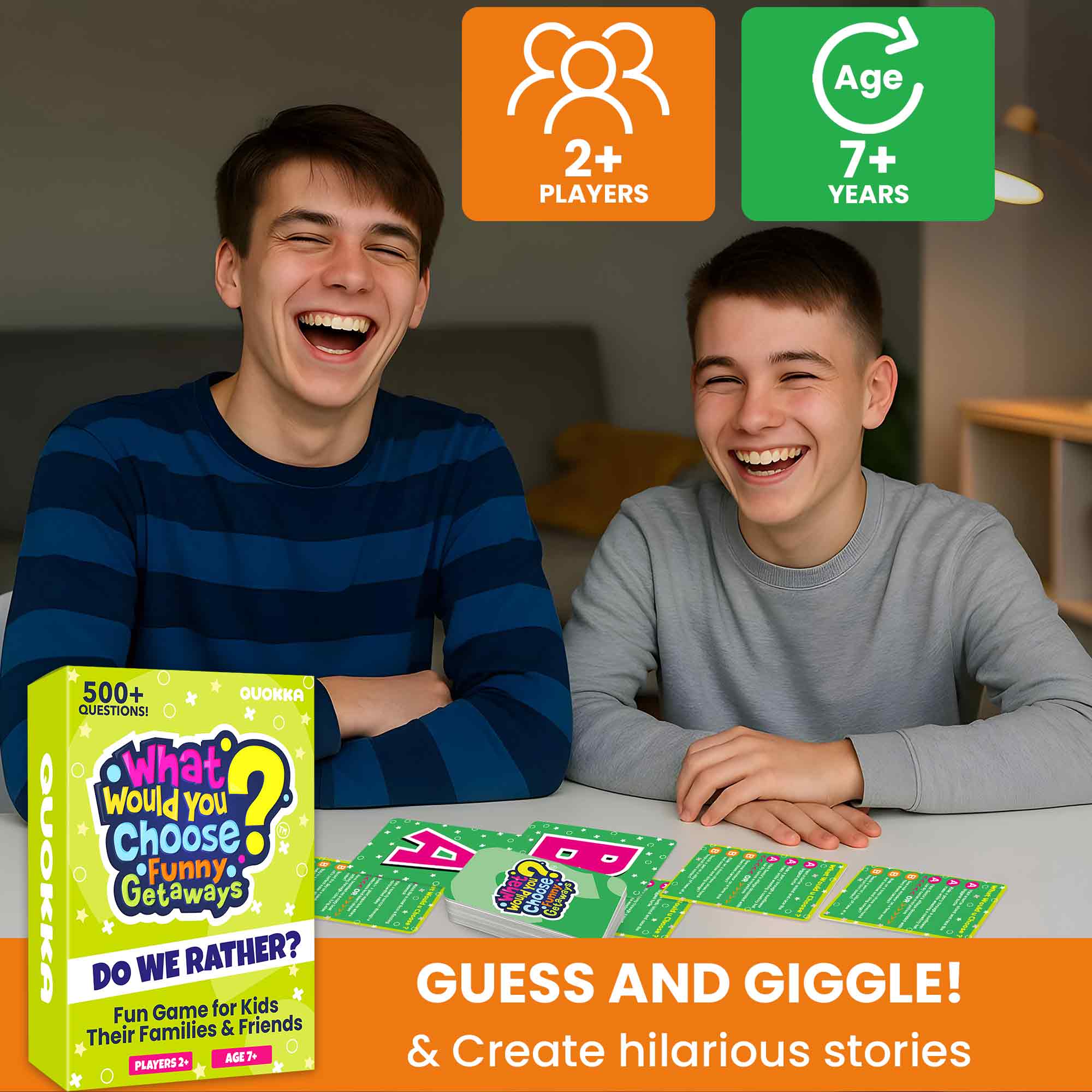 Card Game What Would You Choose? Getaways for Kids & Family