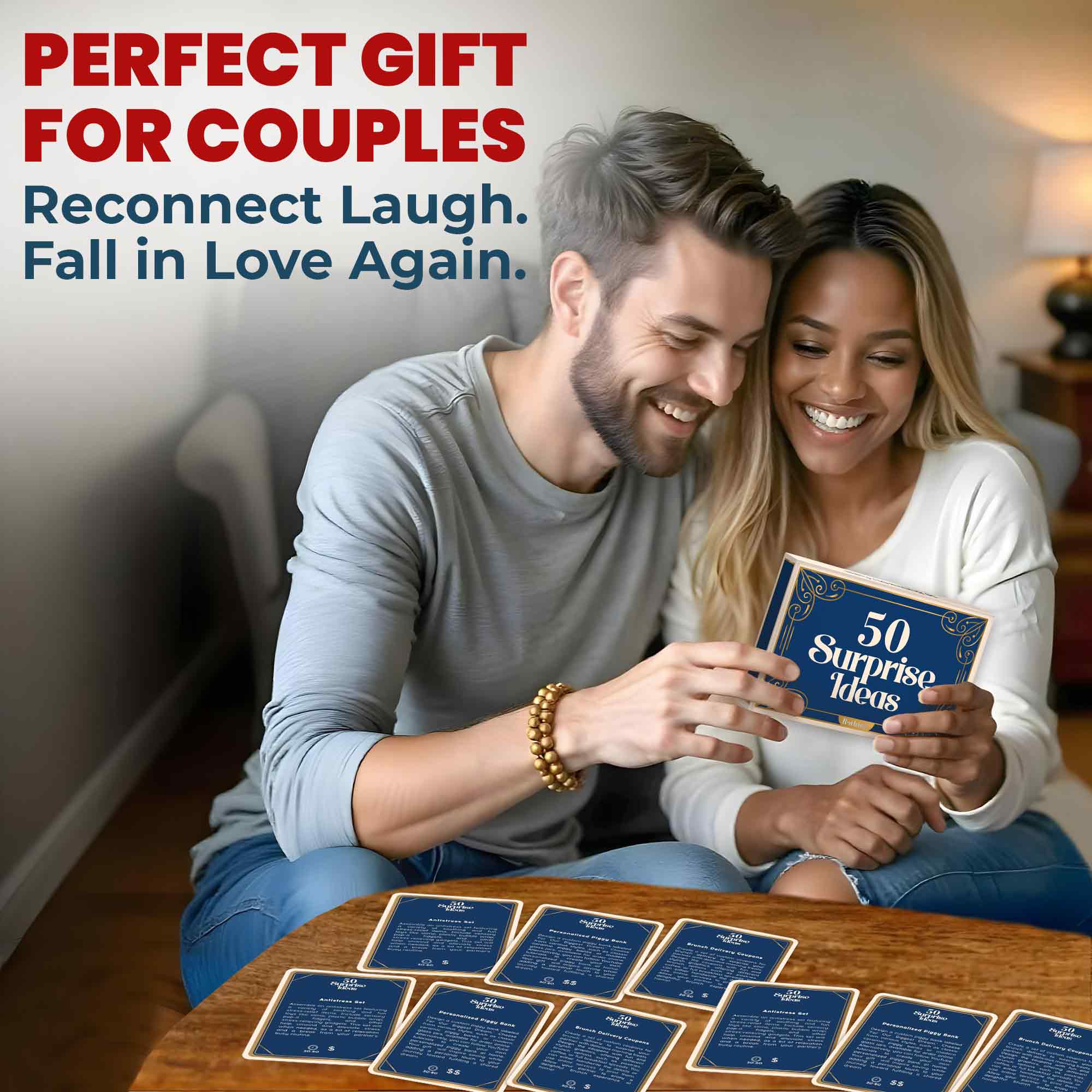 Scratch Cards for Couples Blue | 50 Surprise Ideas