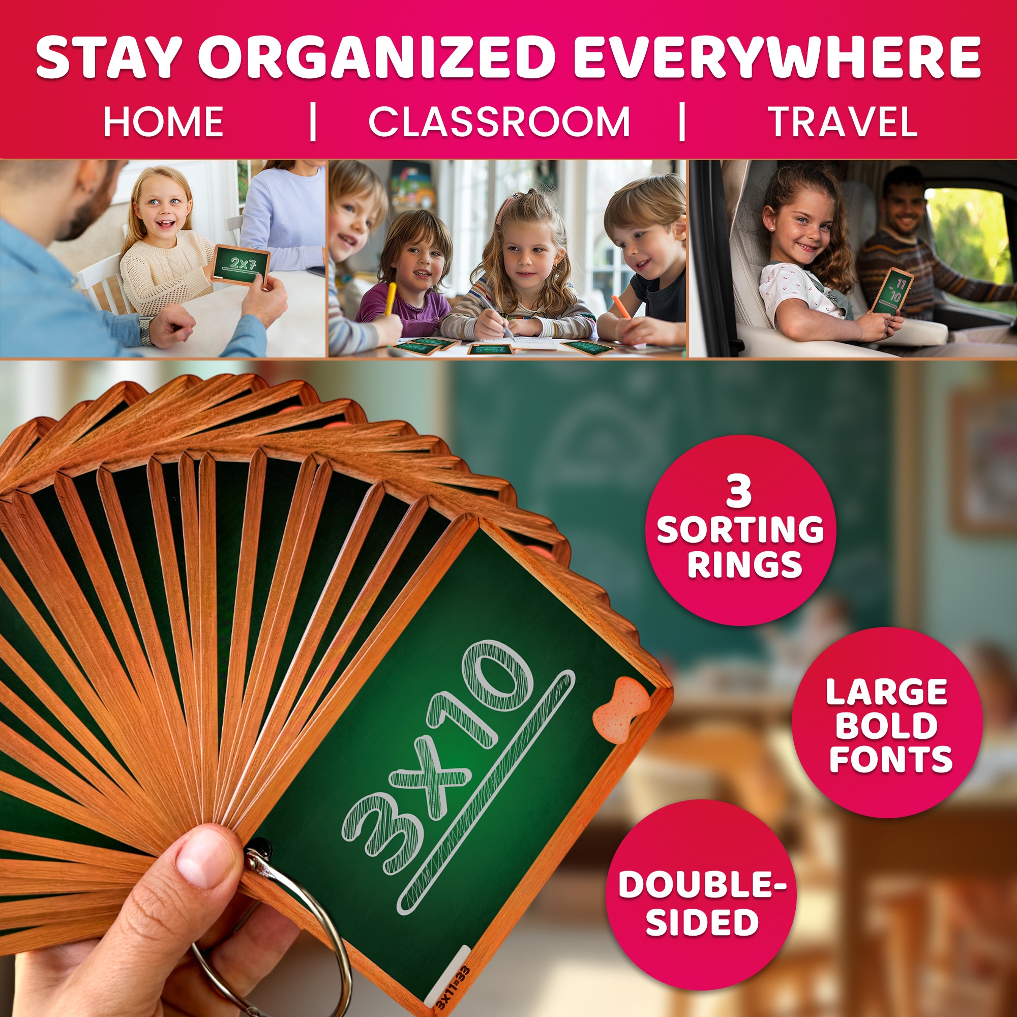 Flash Cards 4-in-1 set Math Set | Math Flashcards for Kids