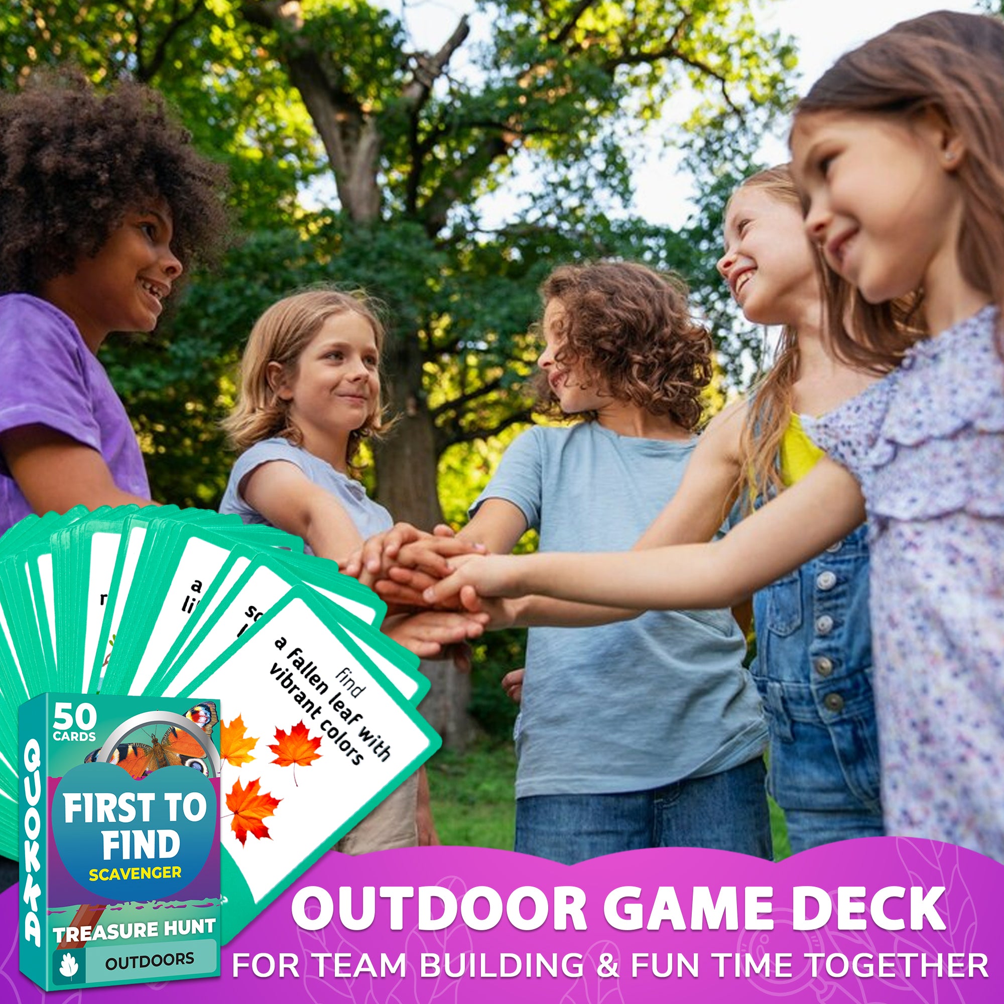 Scavenger Hunt Game 250 Cards for Kids | Indoor Outdoor Activities