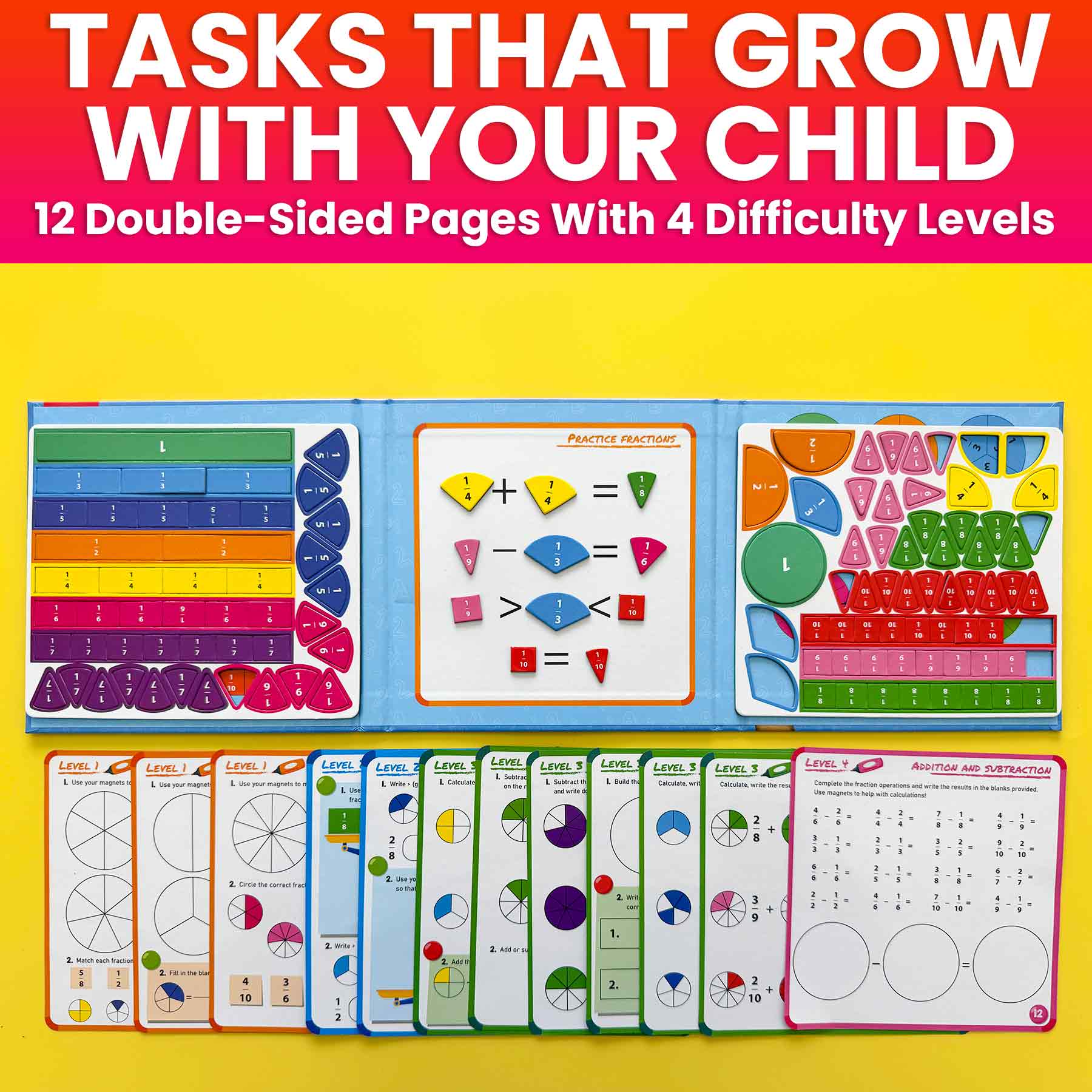 Magnetic Fractions Set – Hands-On Math Learning