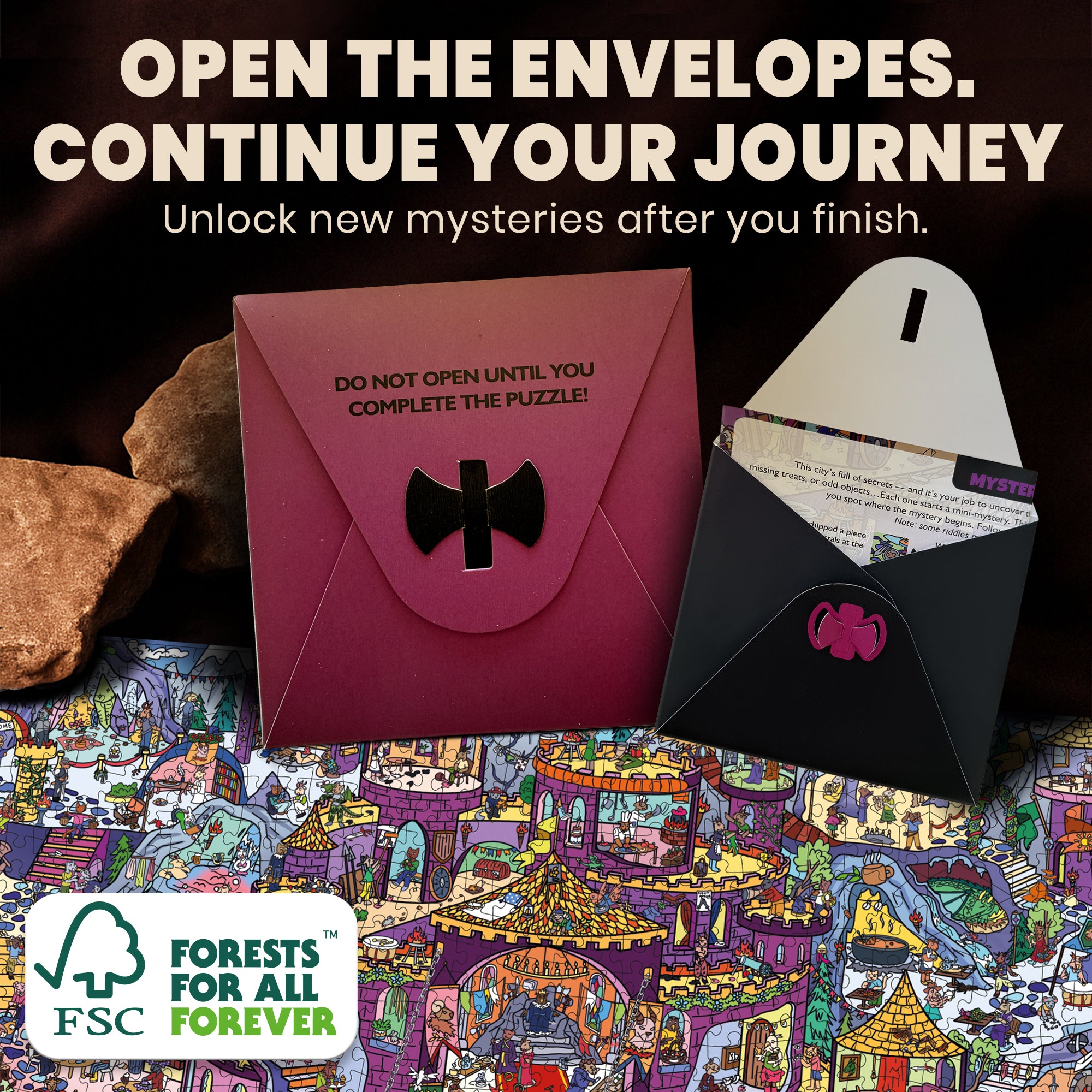 1000 Pcs Puzzle for Adults with Hidden Tasks | Rocktail Kingdom