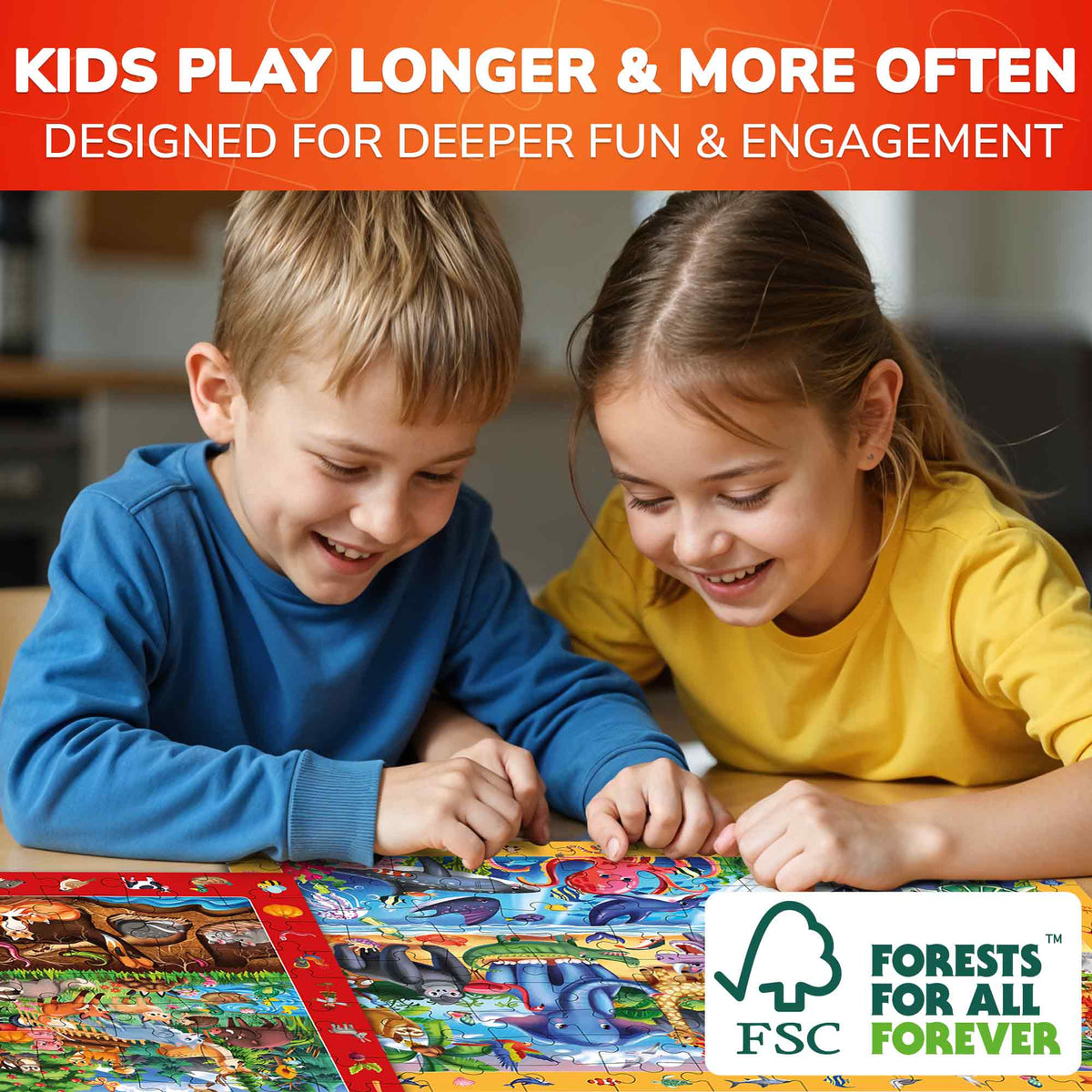 100 Piece Search & Find Puzzles for Kids City and Animals