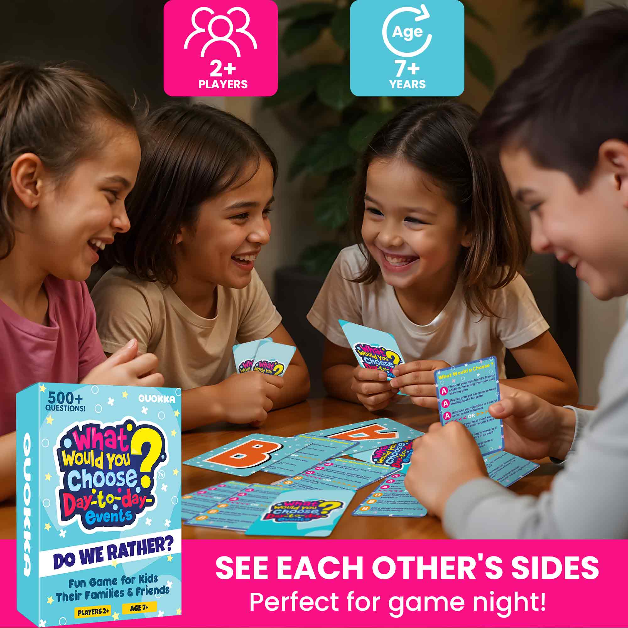 Card Game What Would You Choose? Day to Day Events for Kids & Family