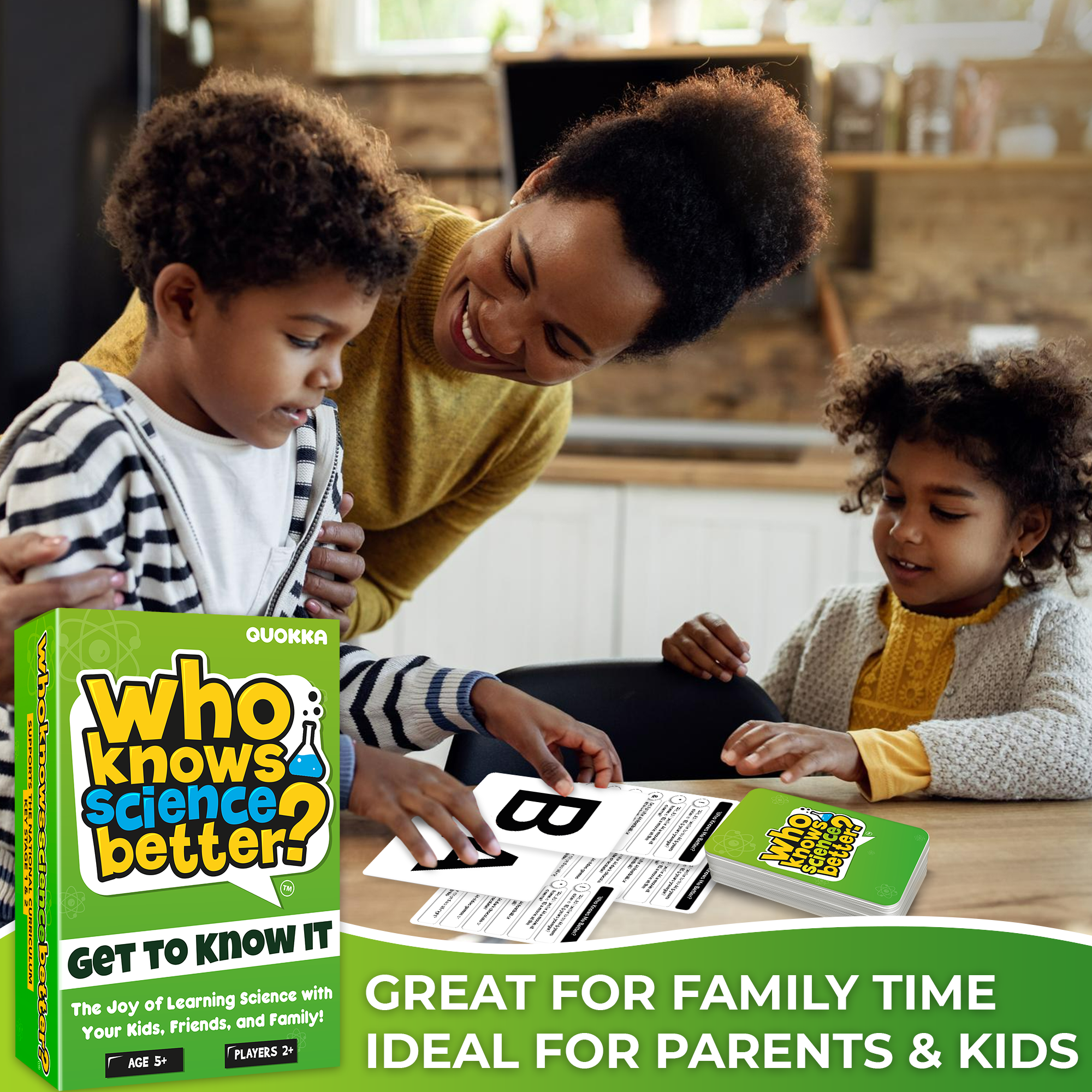 Trivia Game Who Knows Science Better? for Kids & Family