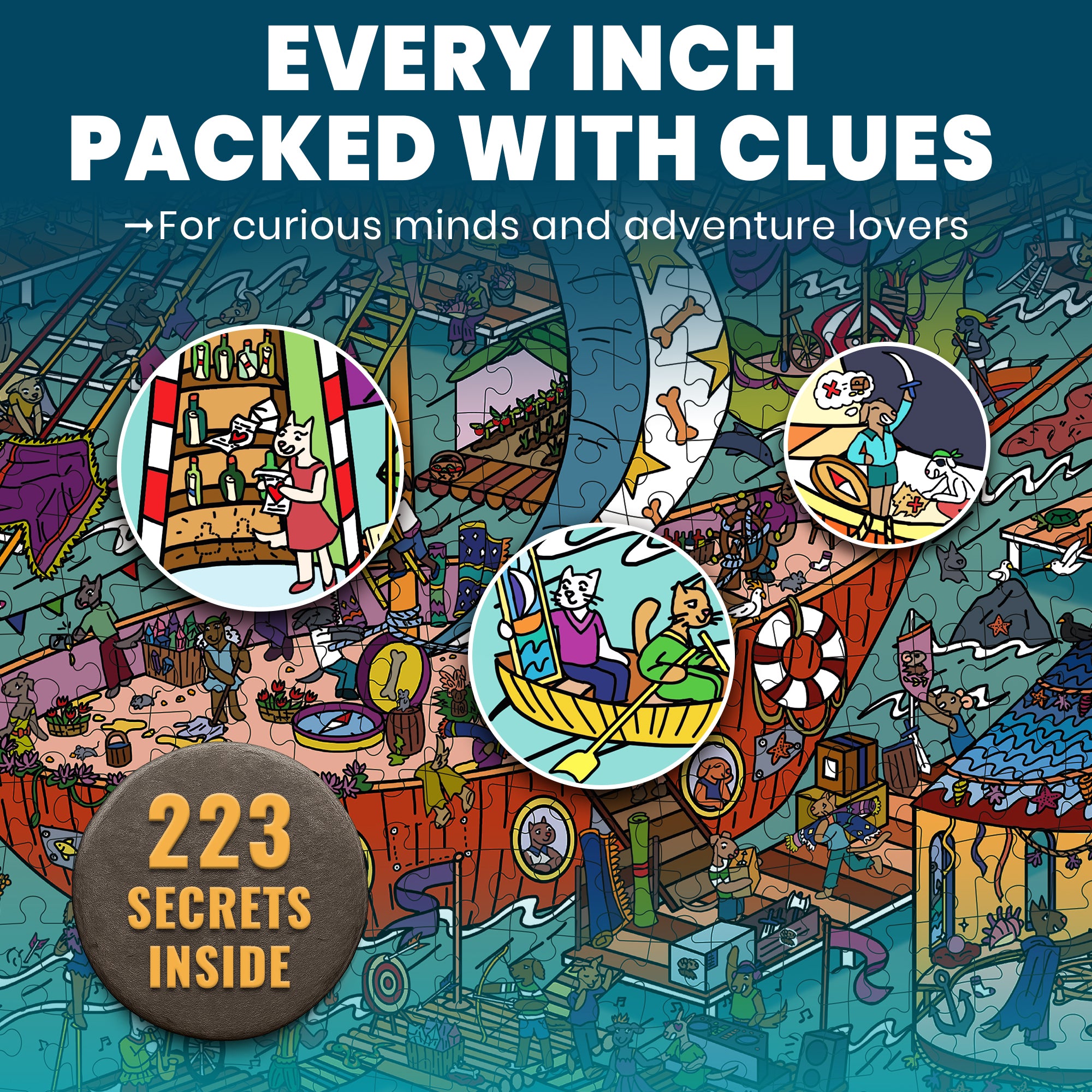 1000 Pcs Puzzle for Adults with Hidden Tasks | Furfloat Kingdom