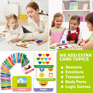 120 Learning Flash Cards for Toddlers | ABC, Numbers, Colors, Fruits, Cars & Body