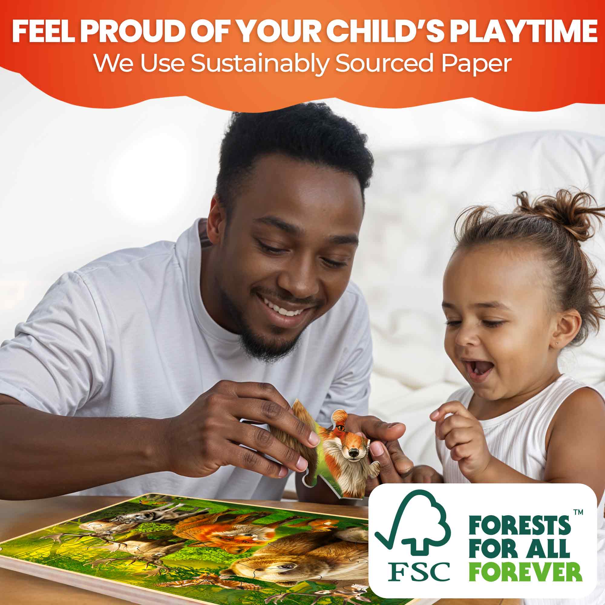 4 Set Wooden Puzzles for Kids