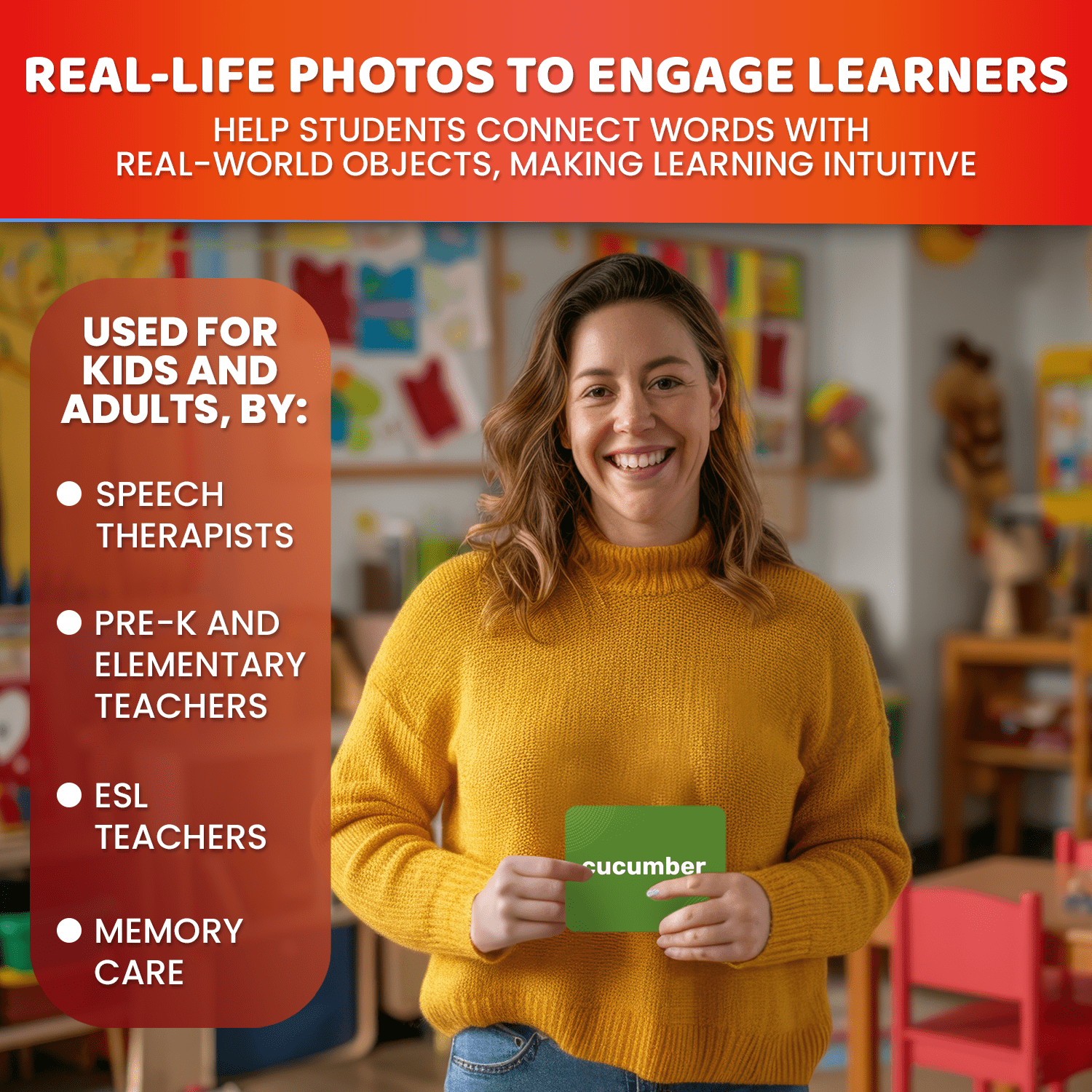 312 Flash Cards Set for Speech Therapy & Vocabulary Building Activities