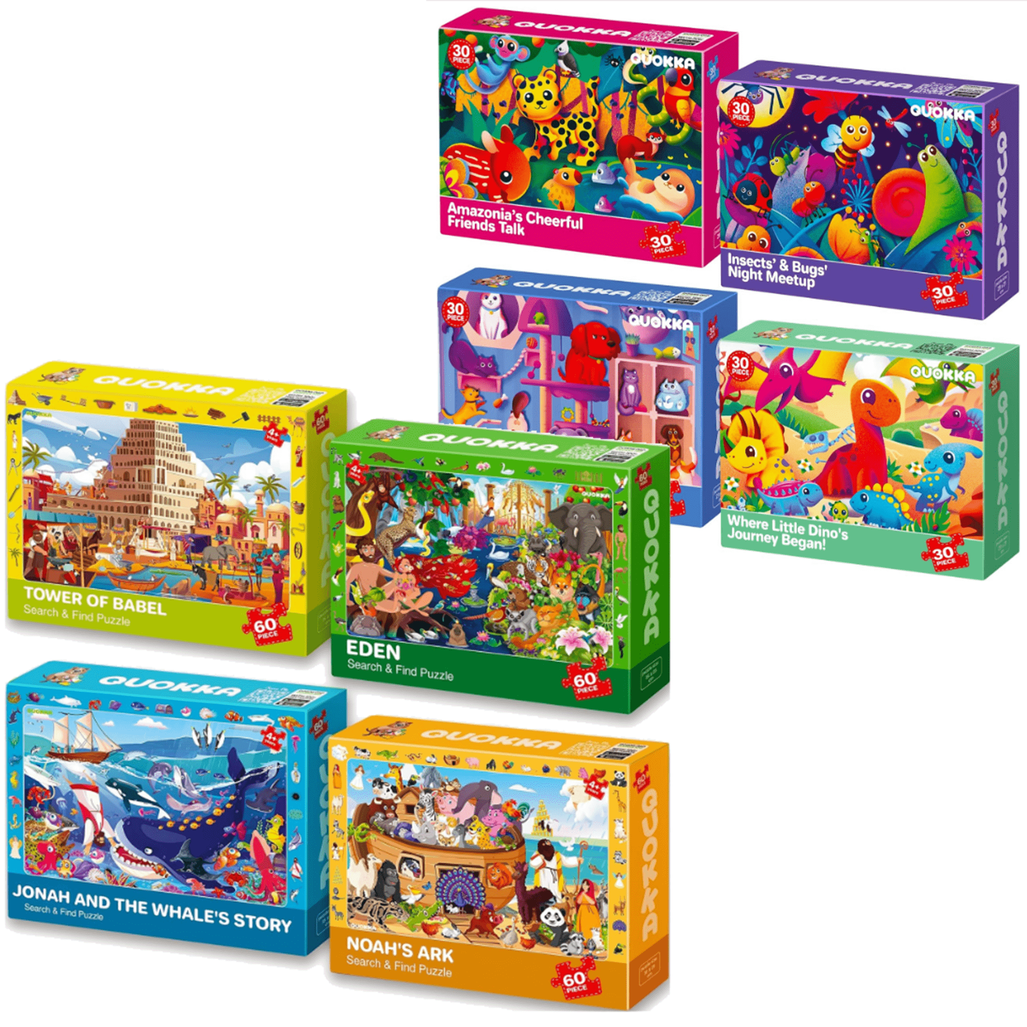 QUOKKA Bundle Set of 8 Puzzles for Kids | Religion Set, Amazonia's QUOKKA Bundle Set of 8 Puzzles for Kids | Religion Set, Amazonia's