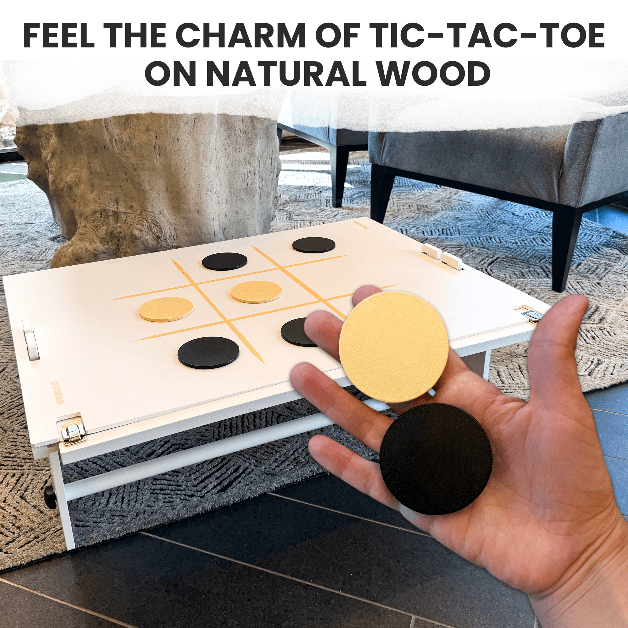 Wooden Tic Tac Toe Game
