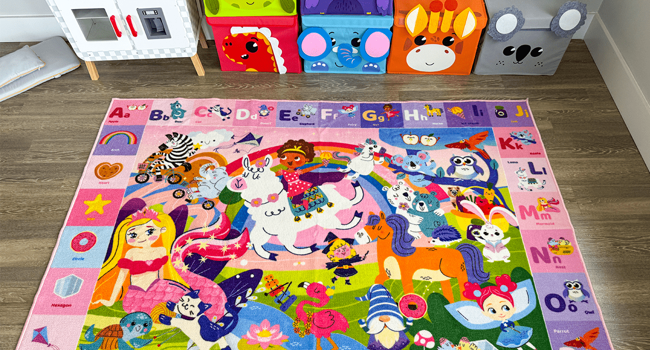 Animals Toddler Rug for Boys and Girls